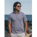 Movement™ Short-Sleeve Polo - Dusk Sea Stripe