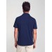 Short-Sleeve Indigo Polo - Dark Indigo Wash