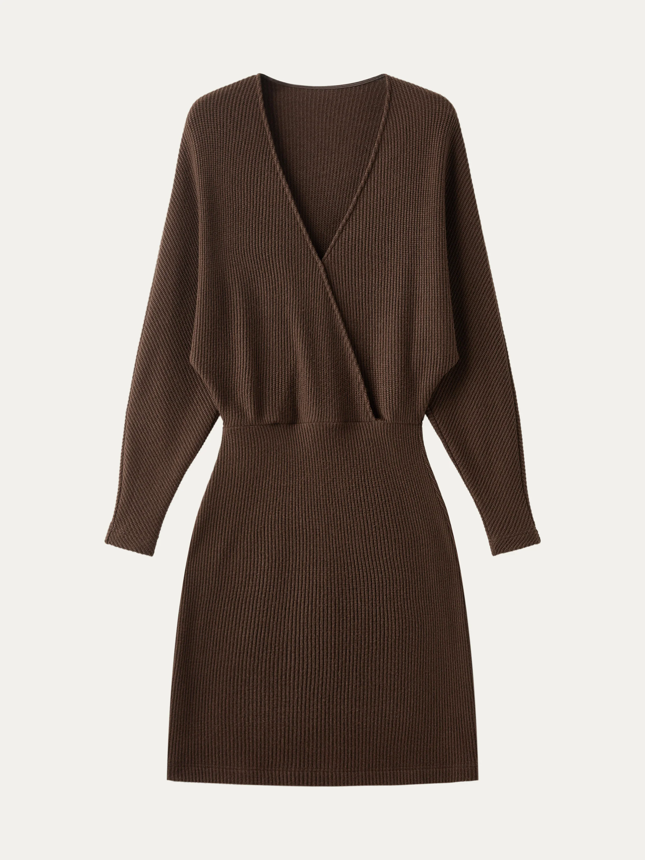 Surplice Batwing Dress