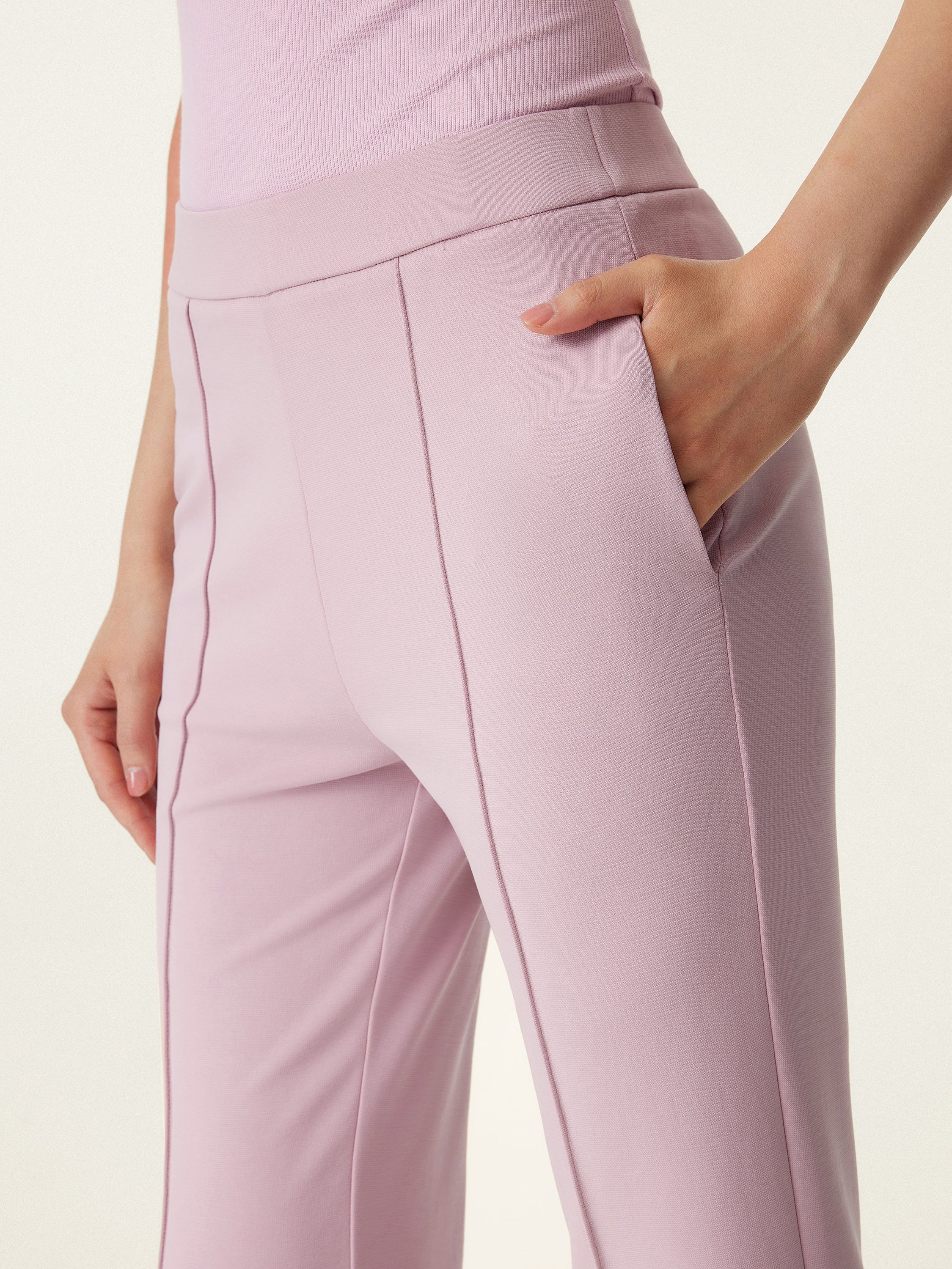 Mid Rise Pull-on Flare Pant