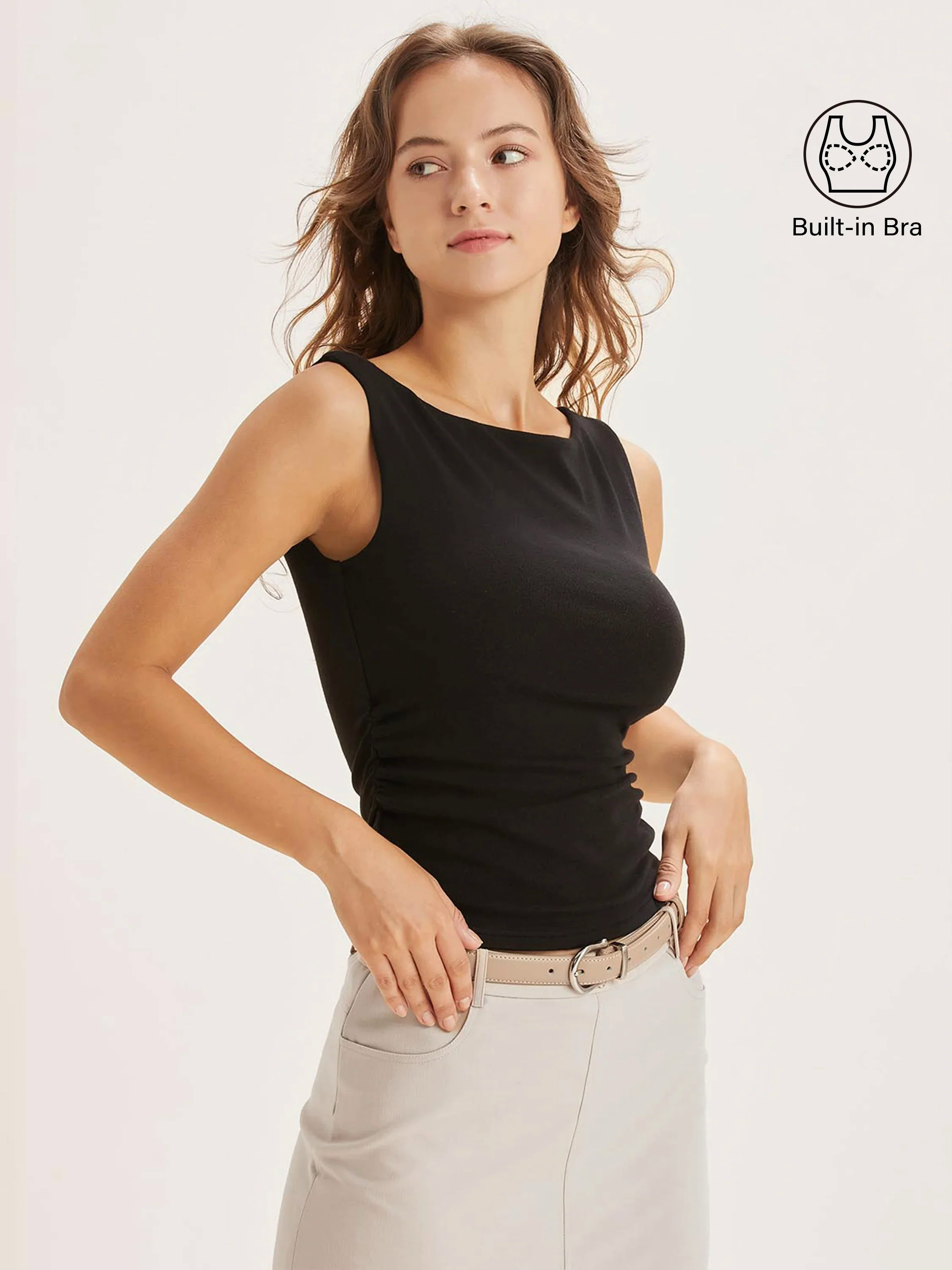 Boat Neck Brami Tank Top Boat Neck Brami Tank Top