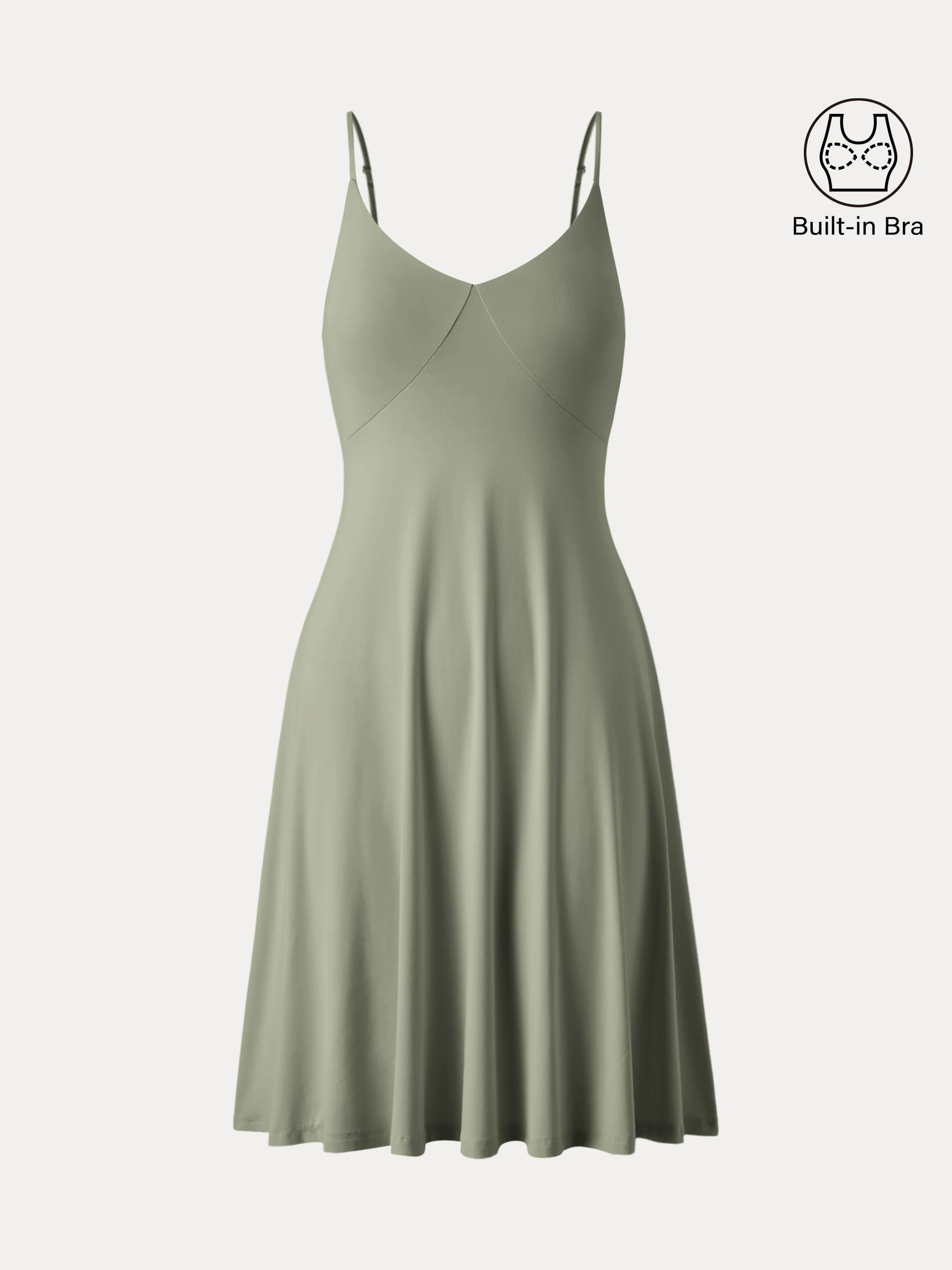 V-neck Mini Brami Sundress with Tieback