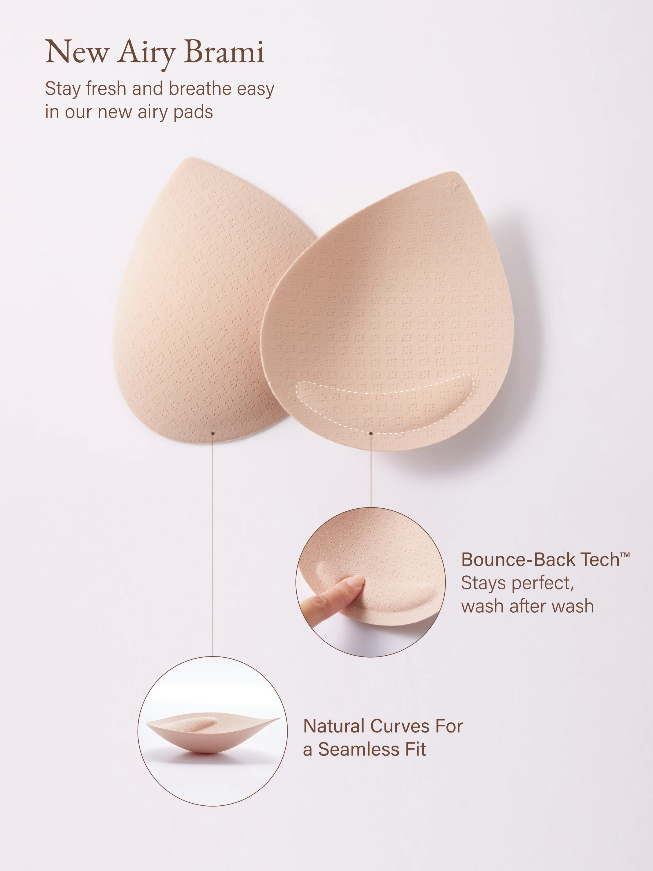Removable Bra Pad 2Pcs