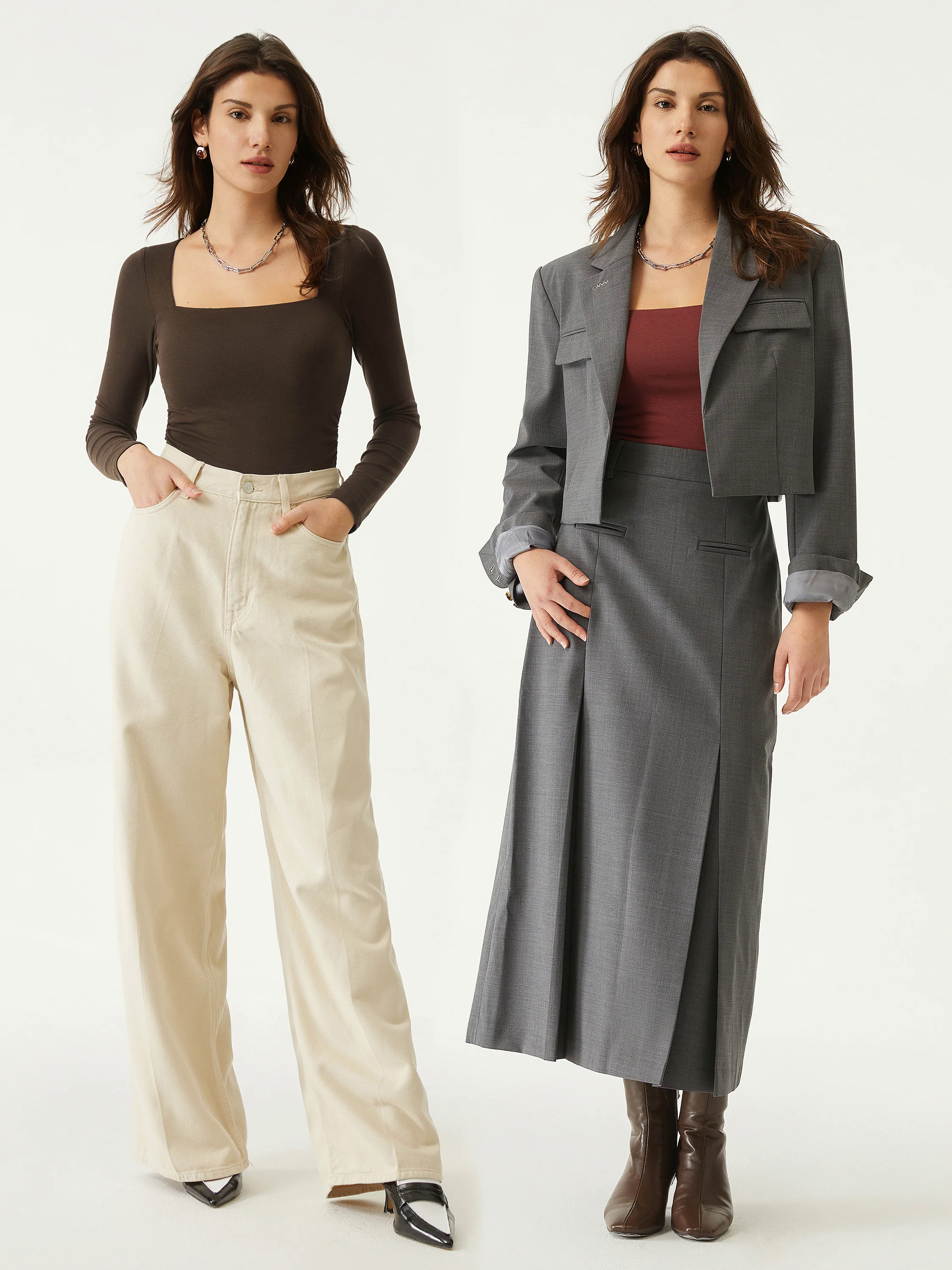 Square Neck Ruched Brami Top