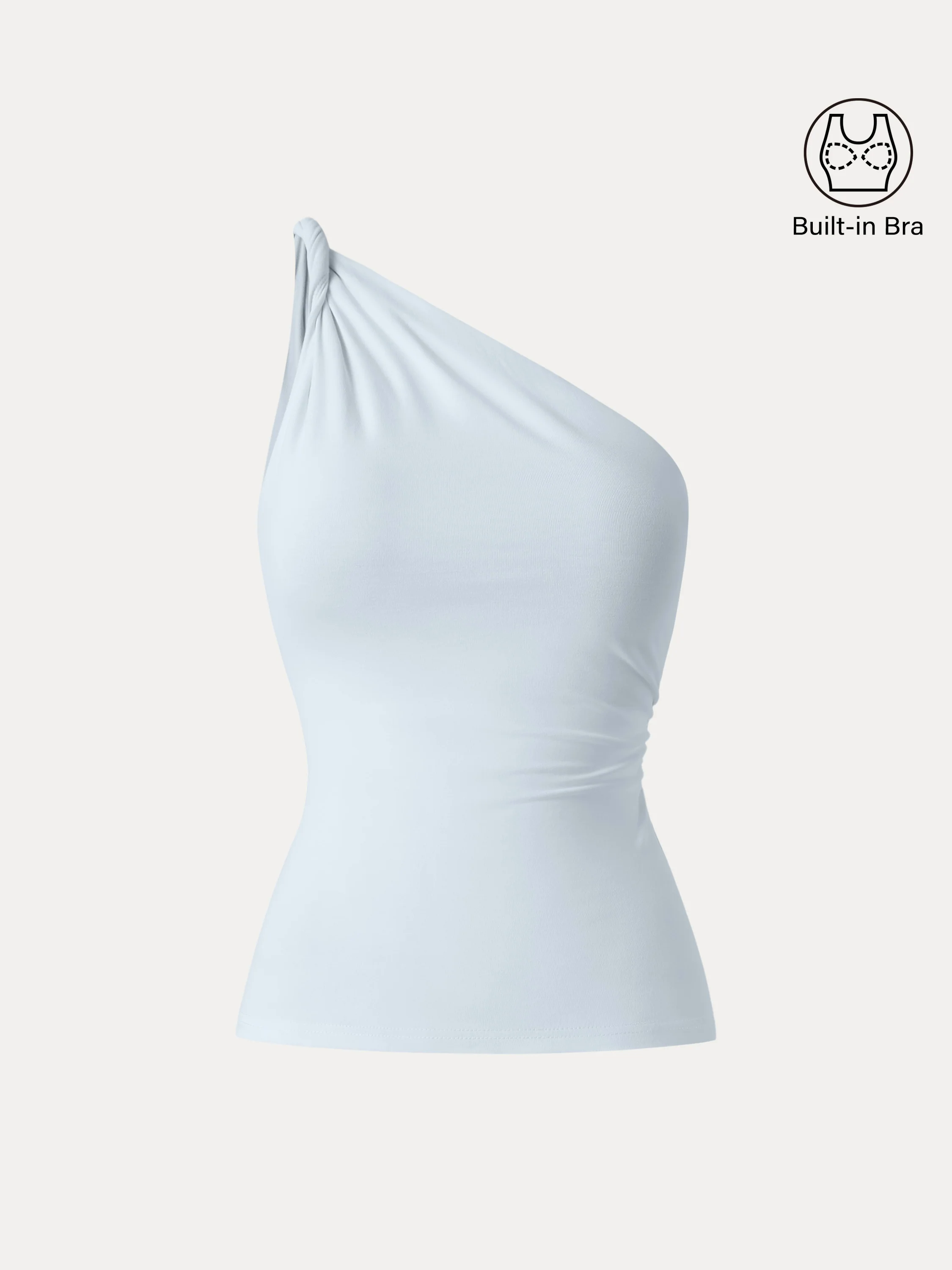 One Shoulder Twisted Brami Tank