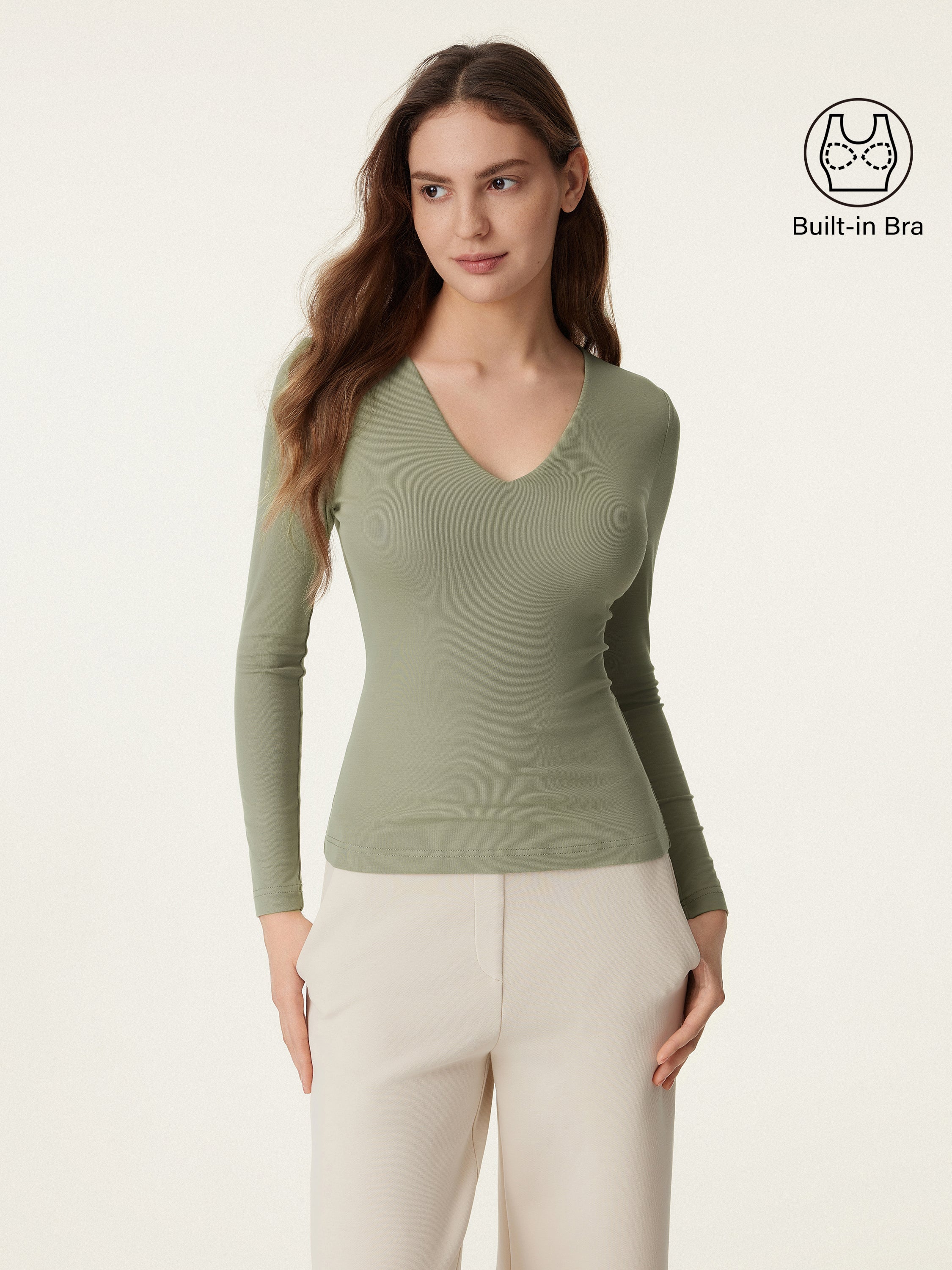 V-neck Long Sleeve New Airy Brami