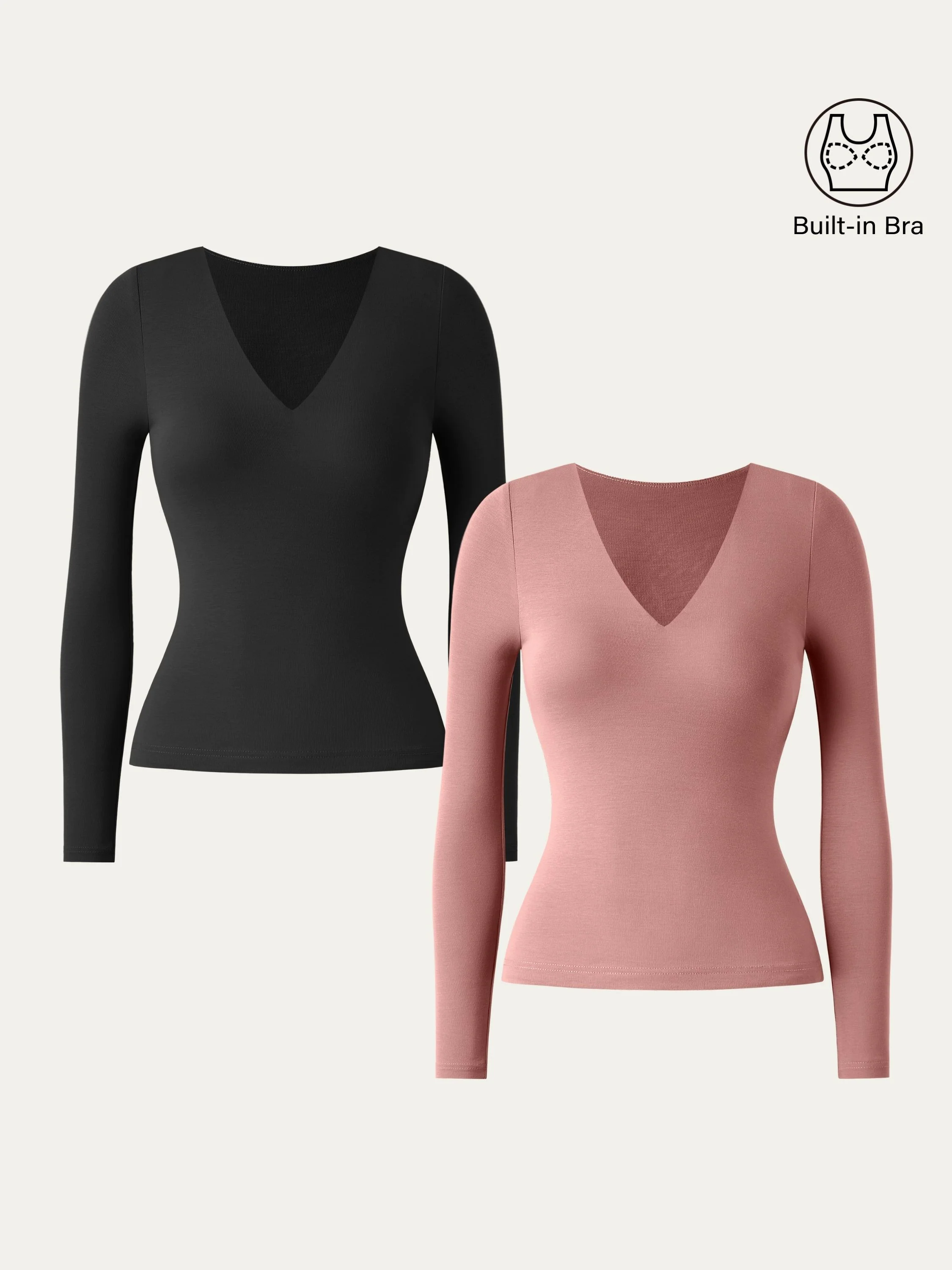 V-neck Long Sleeve New Airy Brami