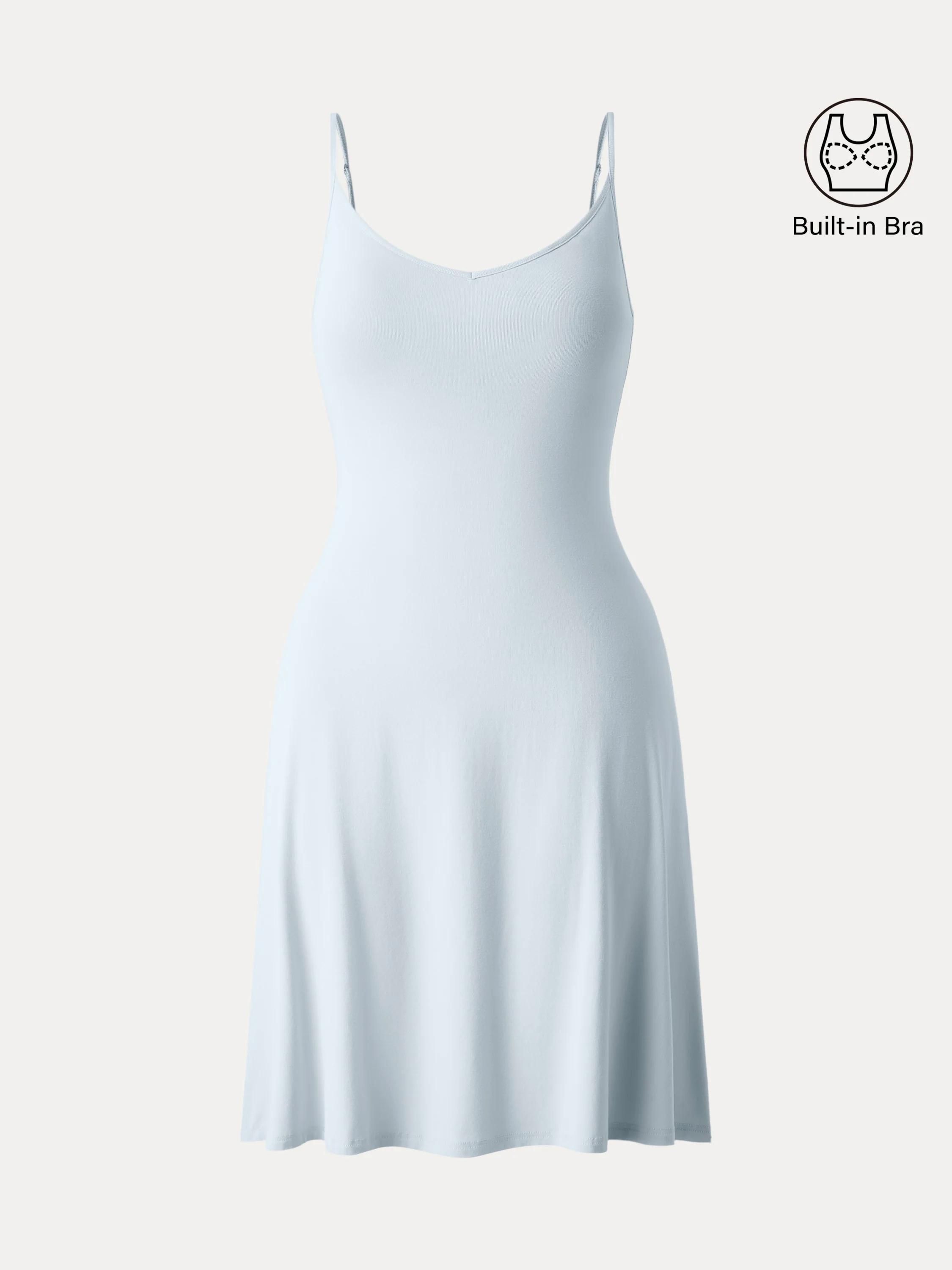 Easy V-neck Spaghetti Mini Brami Sundress