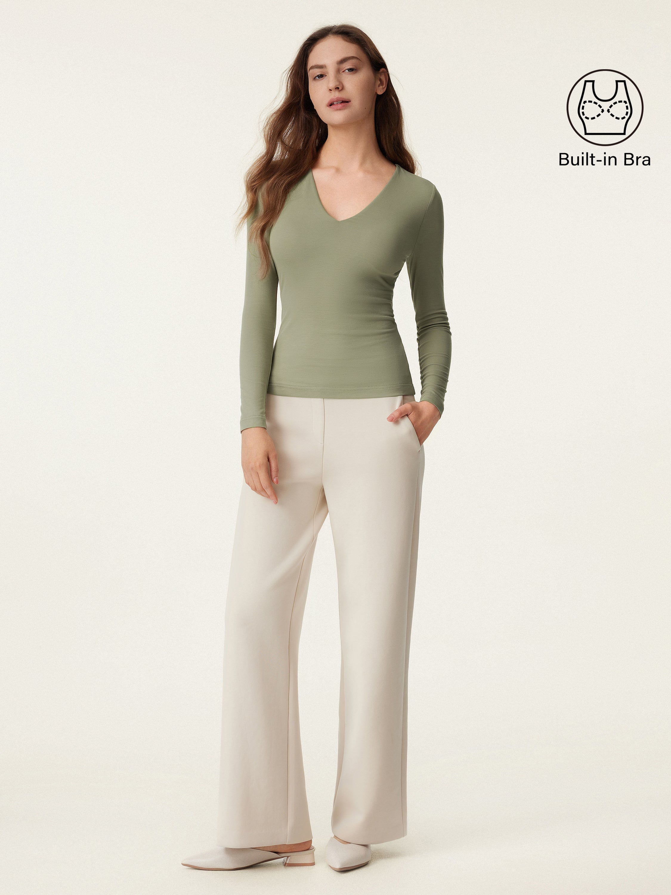 V-neck Long Sleeve New Airy Brami