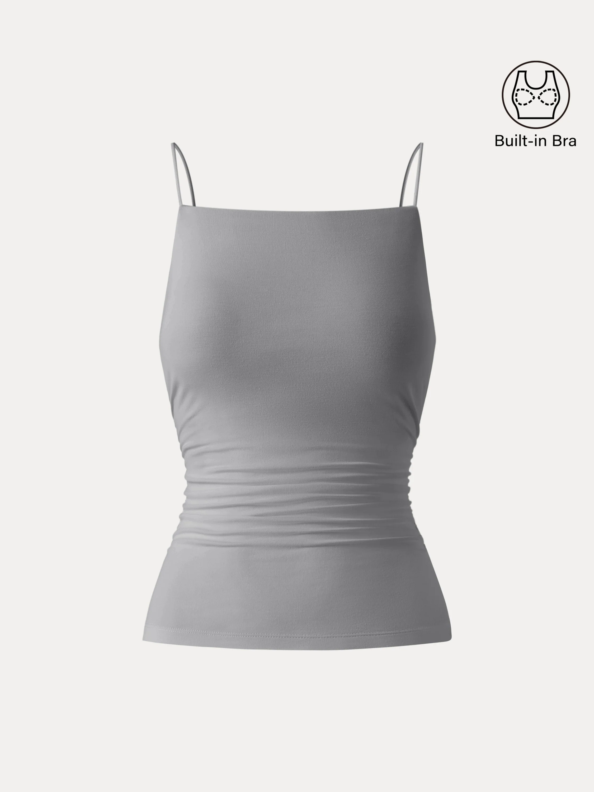 Ultrasoft Side Ruched Spaghetti Brami