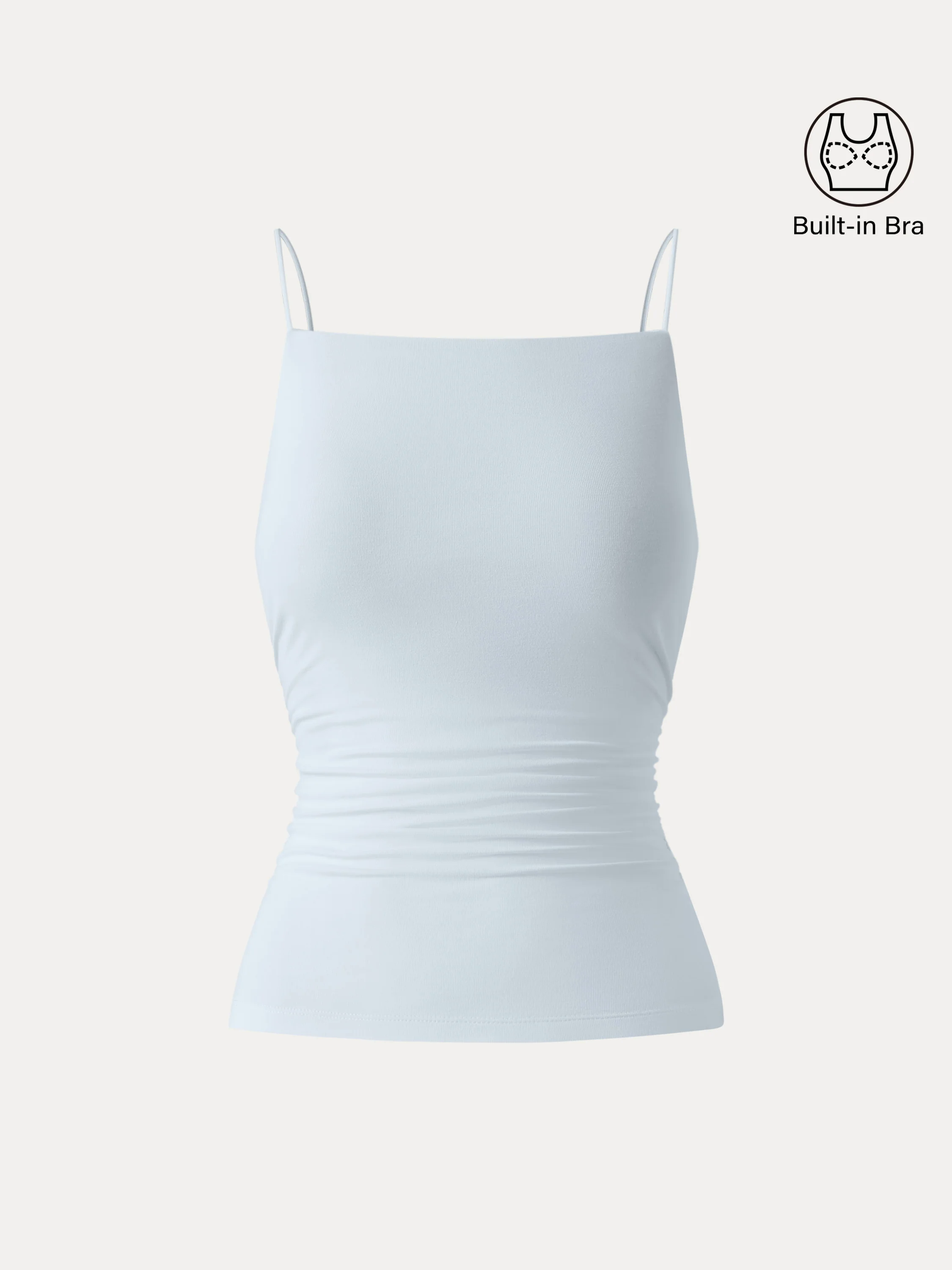 Ultrasoft Side Ruched Spaghetti Brami