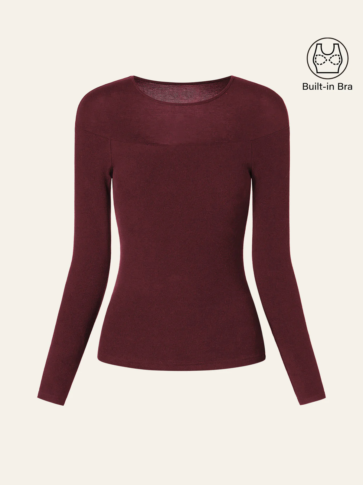 Tencel Wool Sheer Shoulder Brami Top