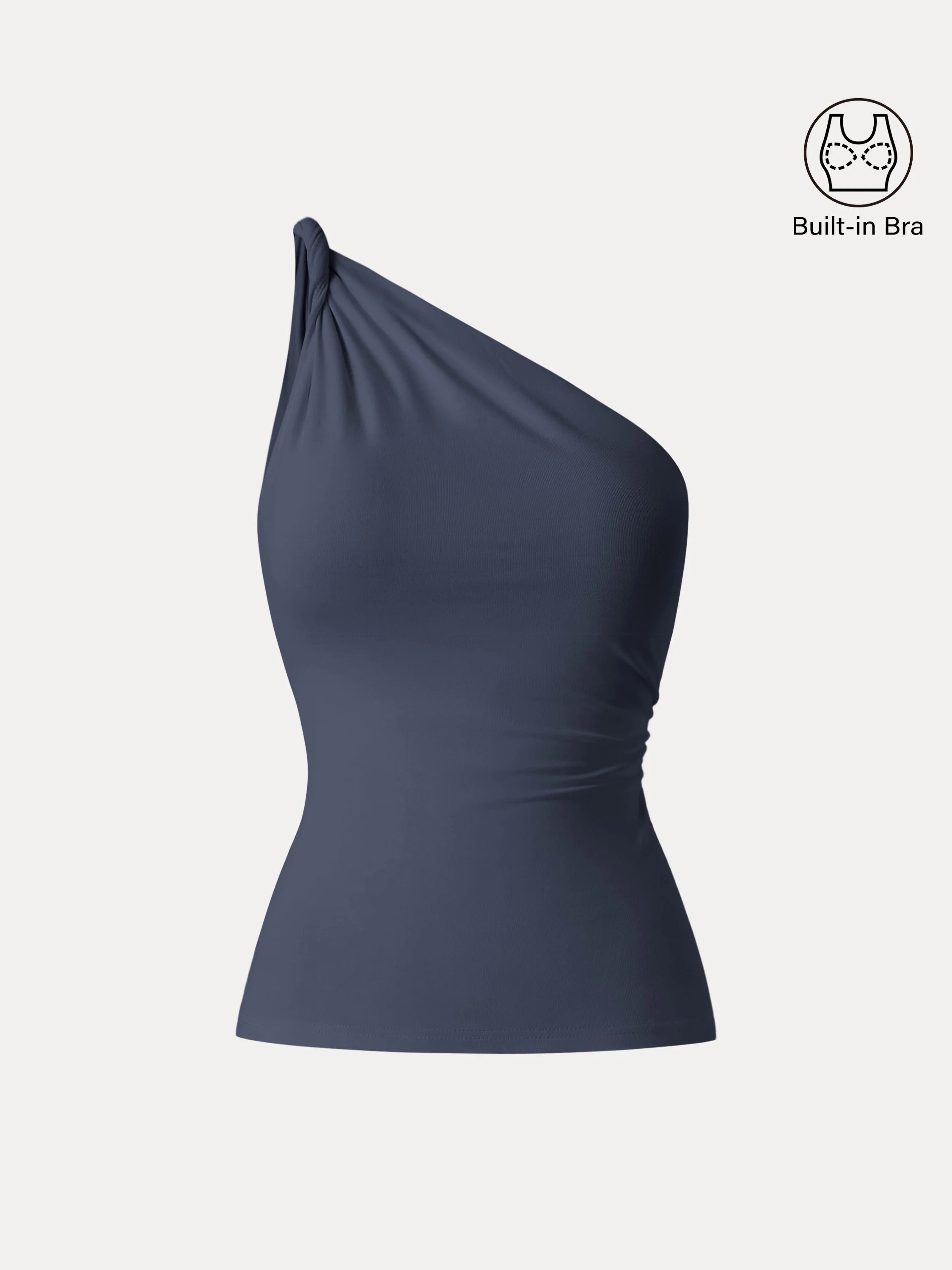 One Shoulder Twisted Brami Tank