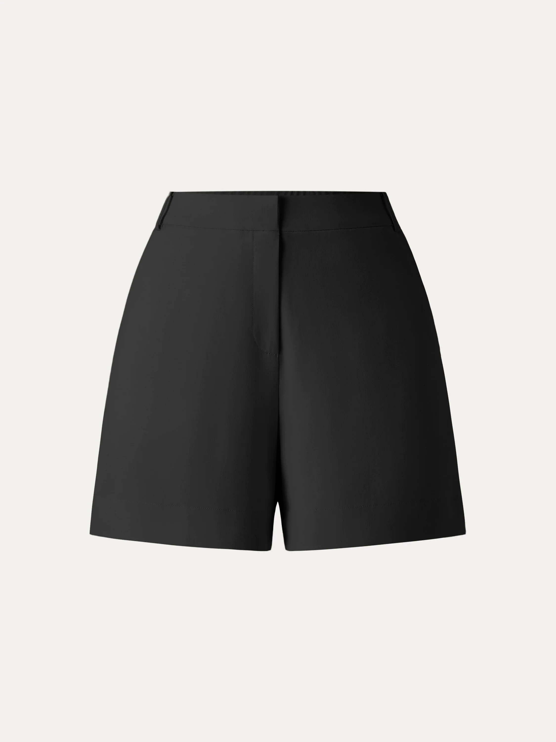 Mid Rise Fly-front Easy Shorts with Pockets