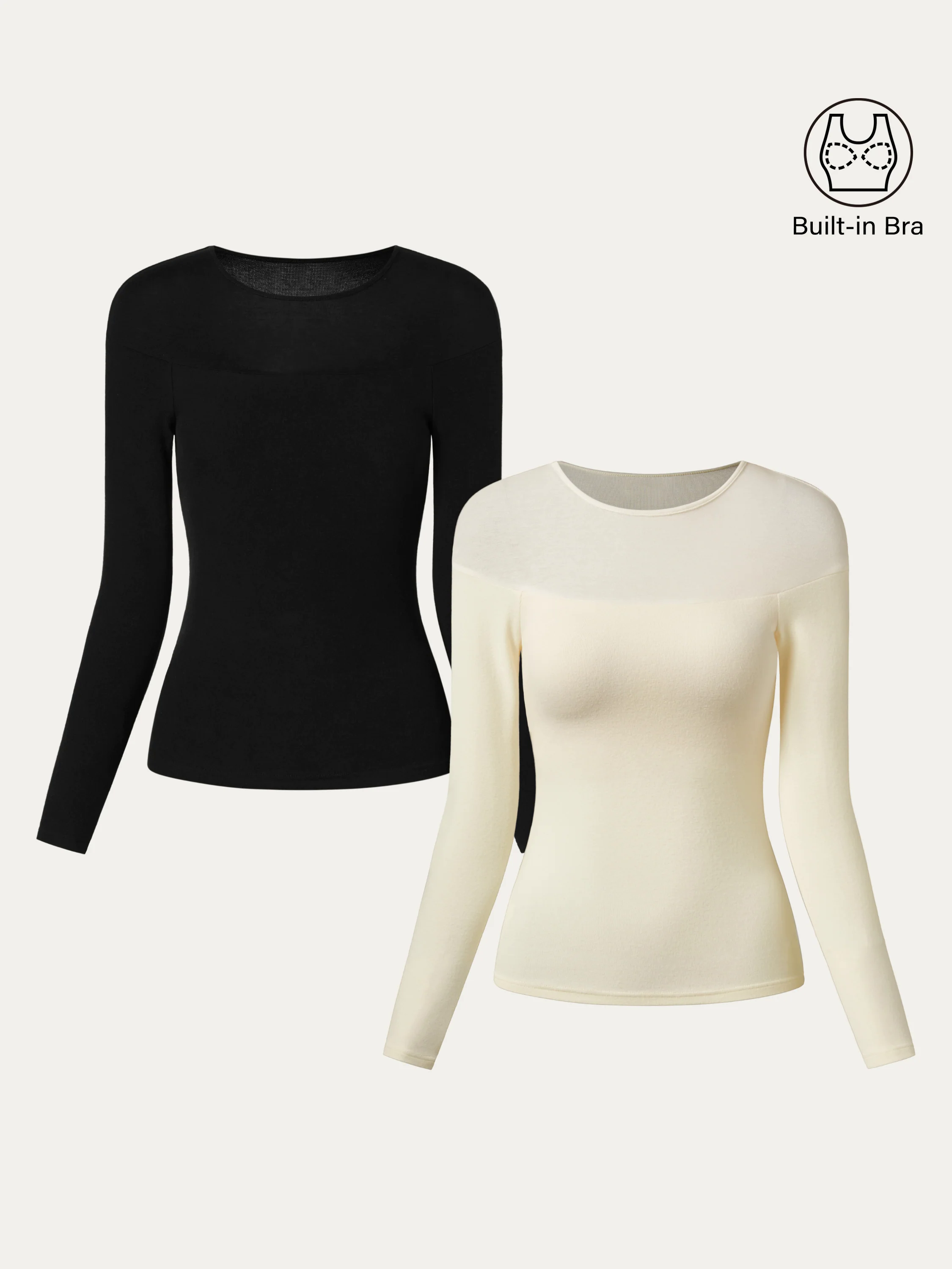 Tencel Wool Sheer Shoulder Brami Top