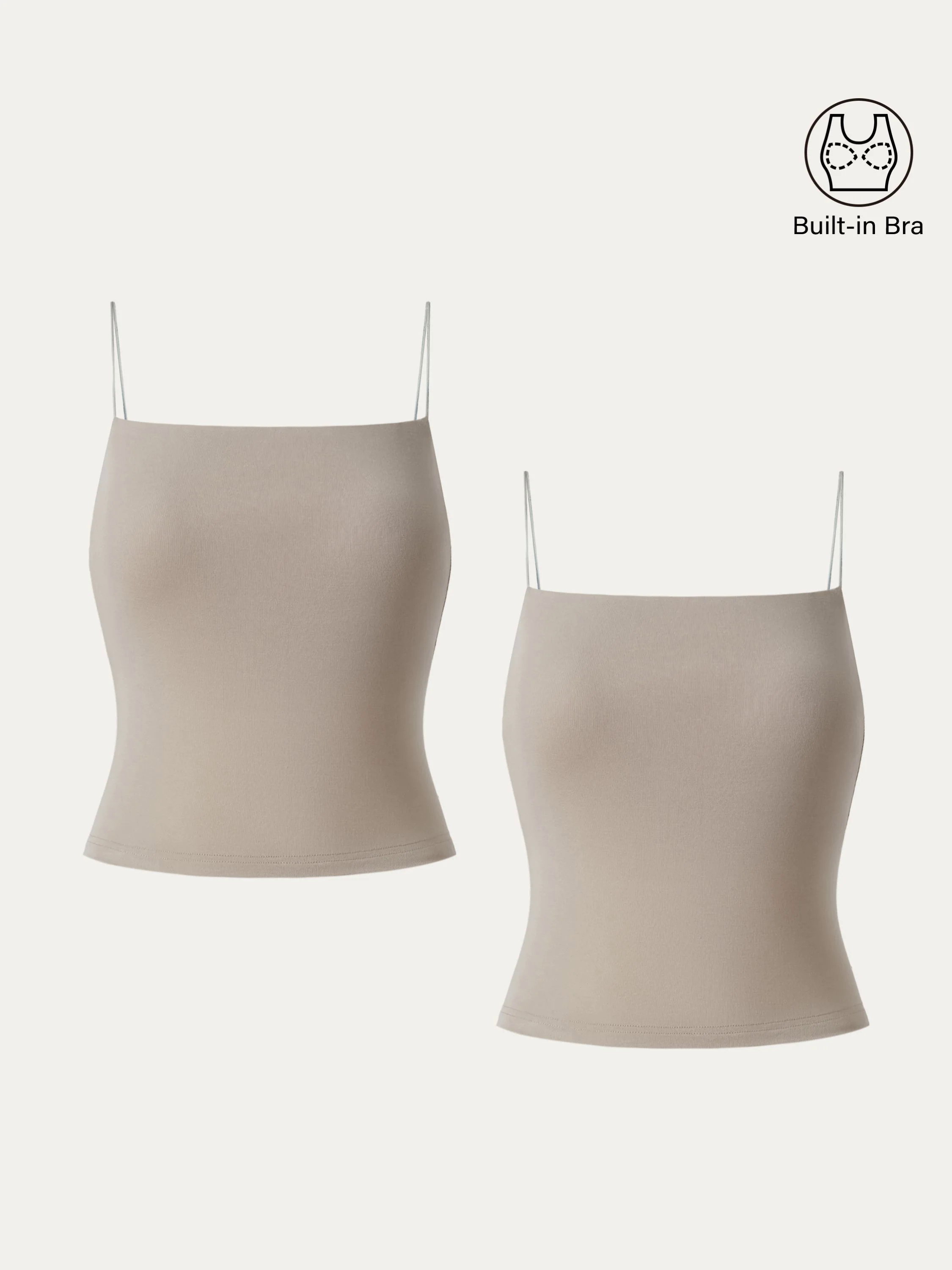 Essential Spaghetti Strap Cropped New Airy Brami