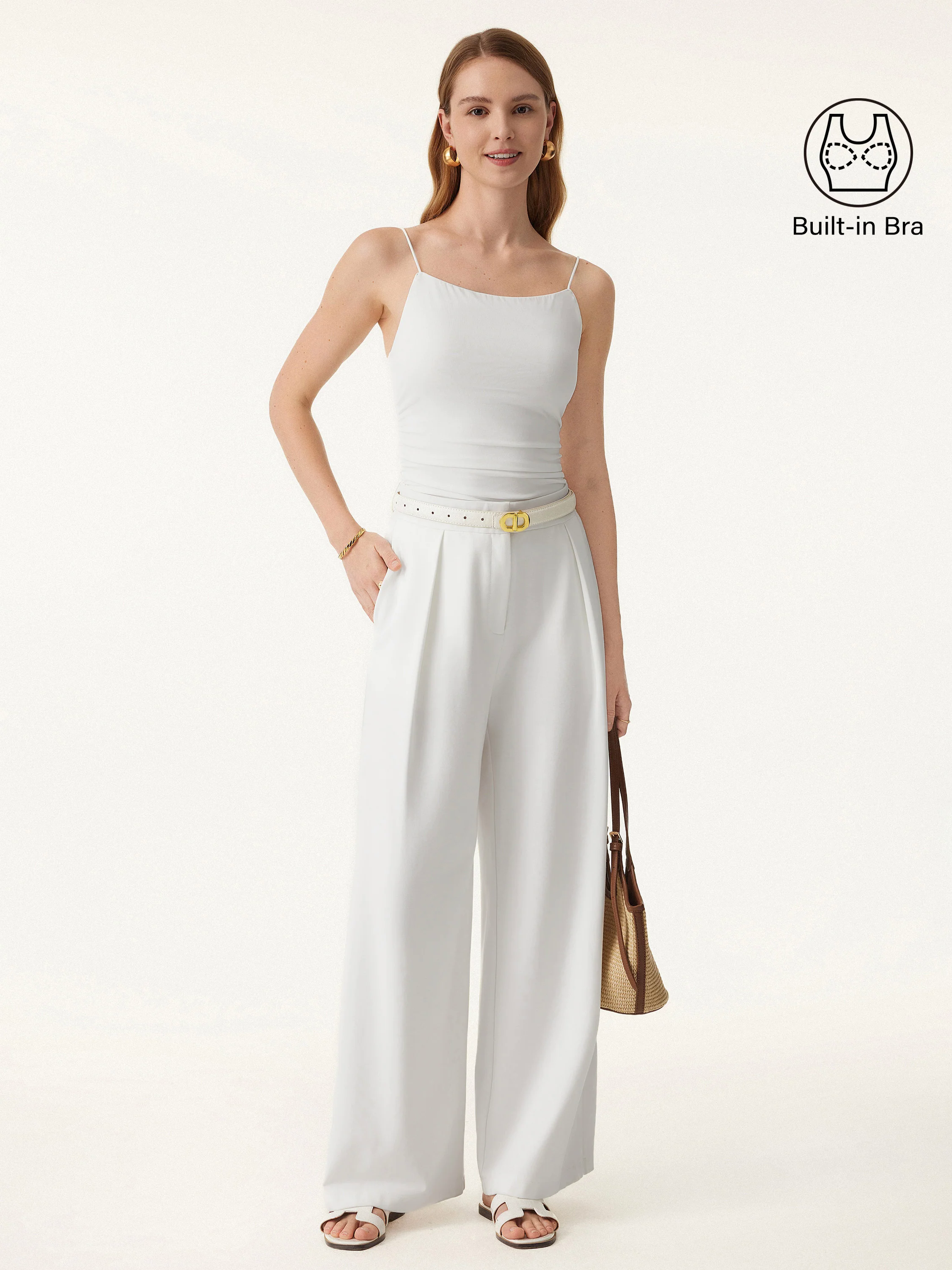 Ultrasoft Side Ruched Spaghetti Brami