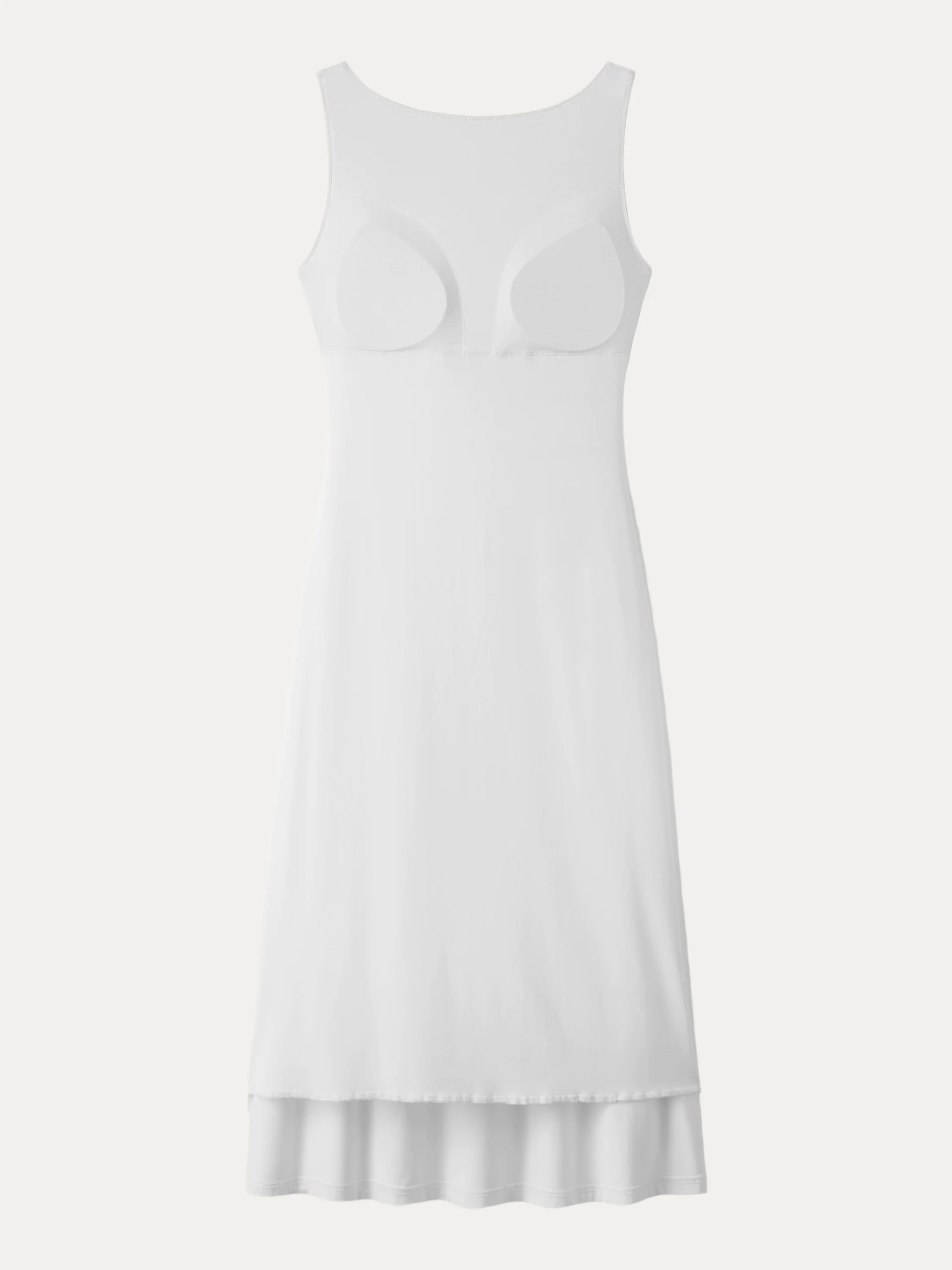 Classy Boatneck Open Back Bandless Midi Brami Dress