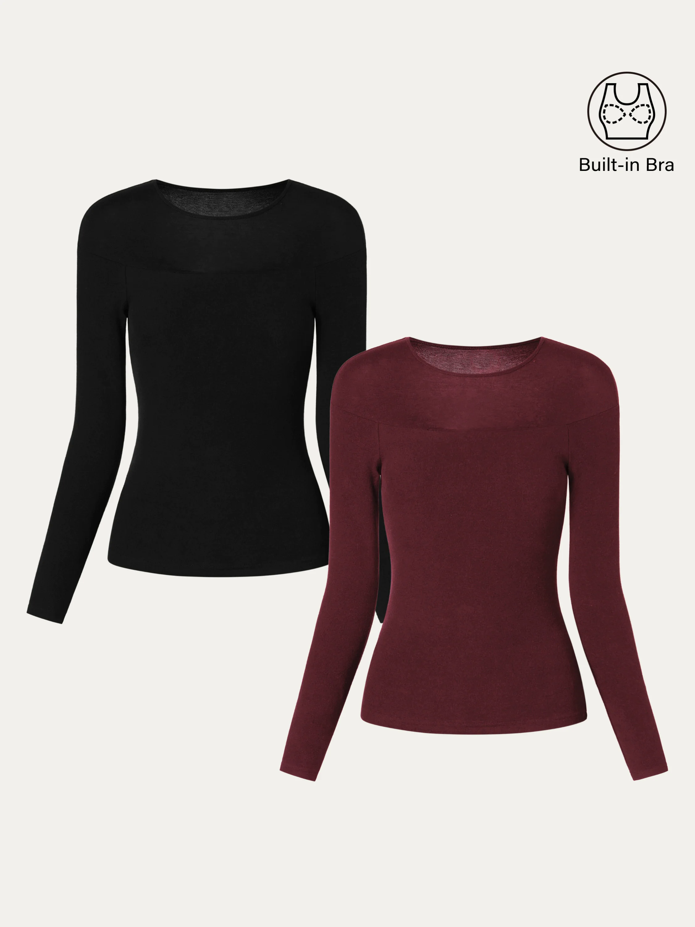 Tencel Wool Sheer Shoulder Brami Top