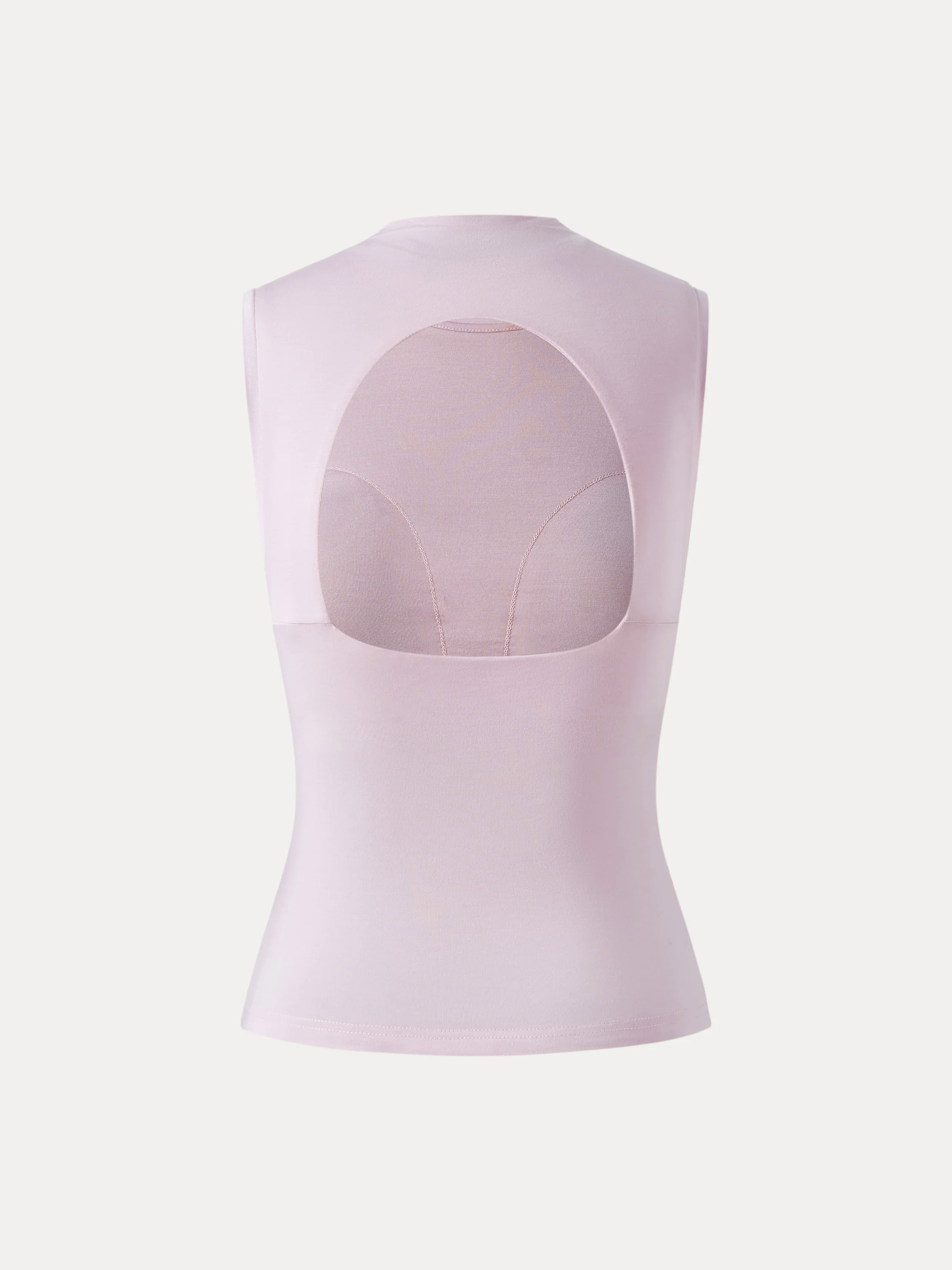 Mockneck Side Gathered Cut-out Brami Tank
