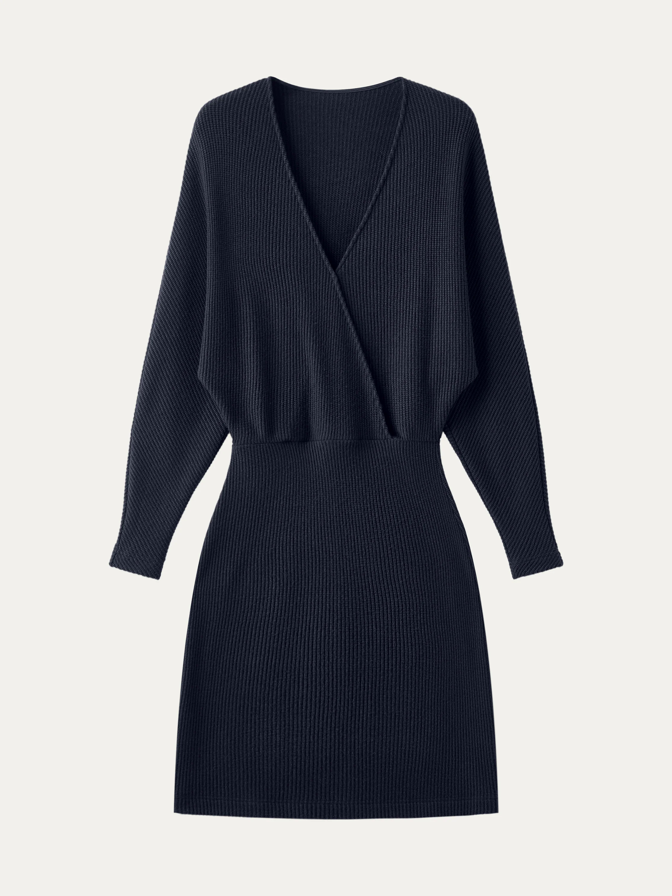 Surplice Batwing Dress