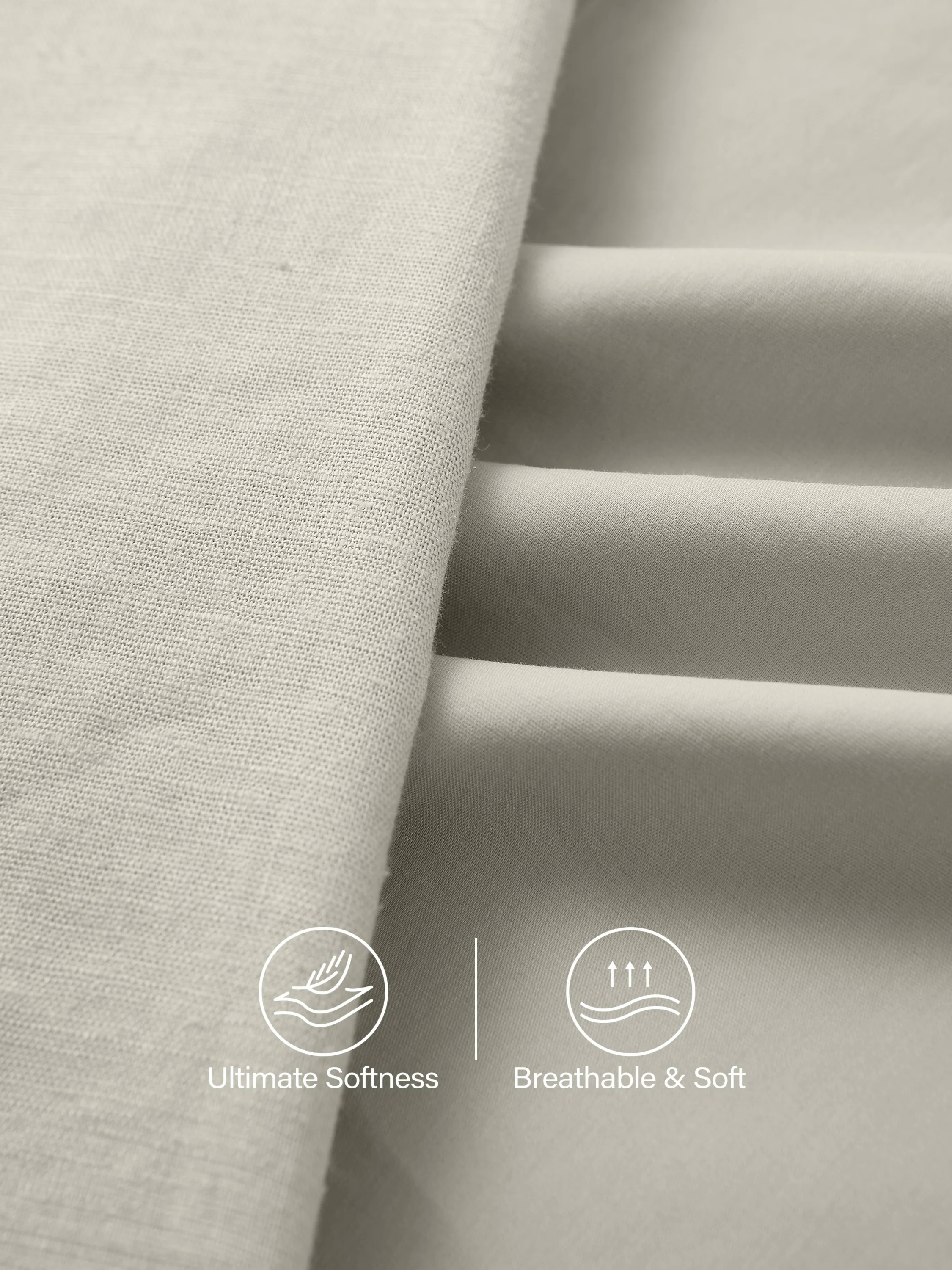 European Linen Waist-cinch Boatneck Button-up Midi Dress with Pockets