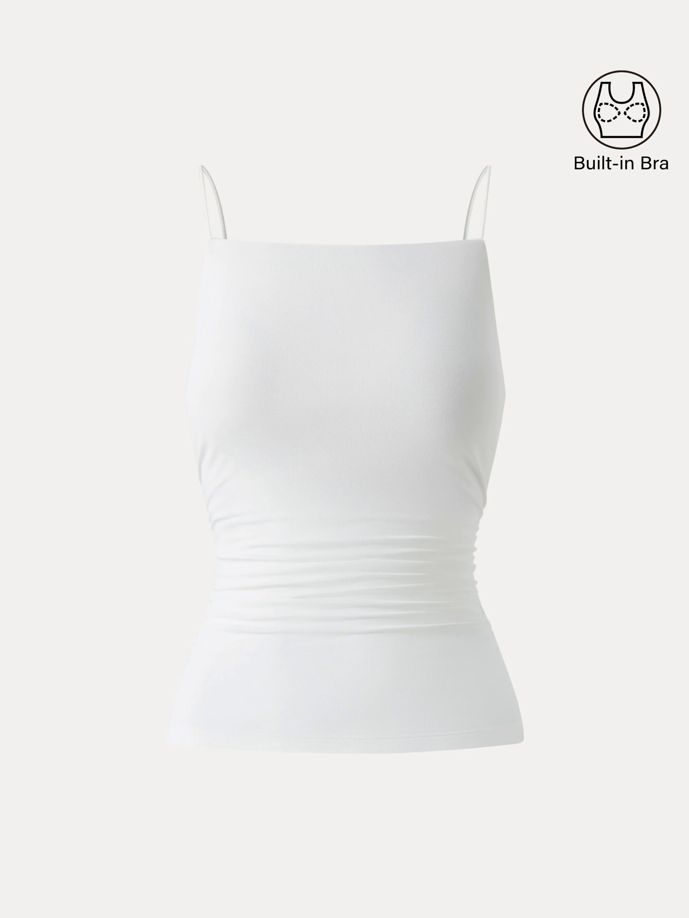 Ultrasoft Side Ruched Spaghetti Brami