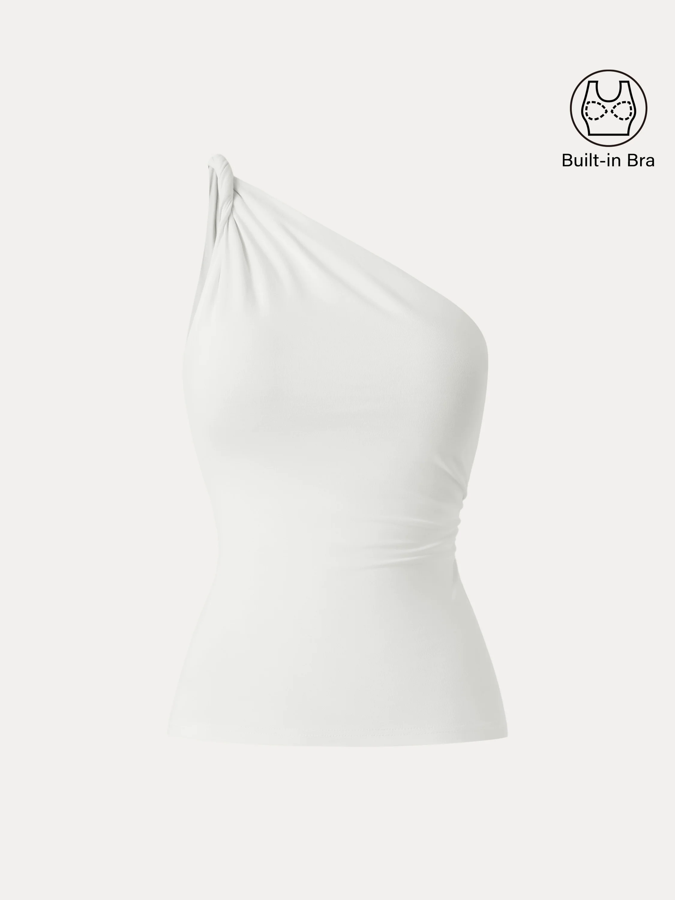 One Shoulder Twisted Brami Tank