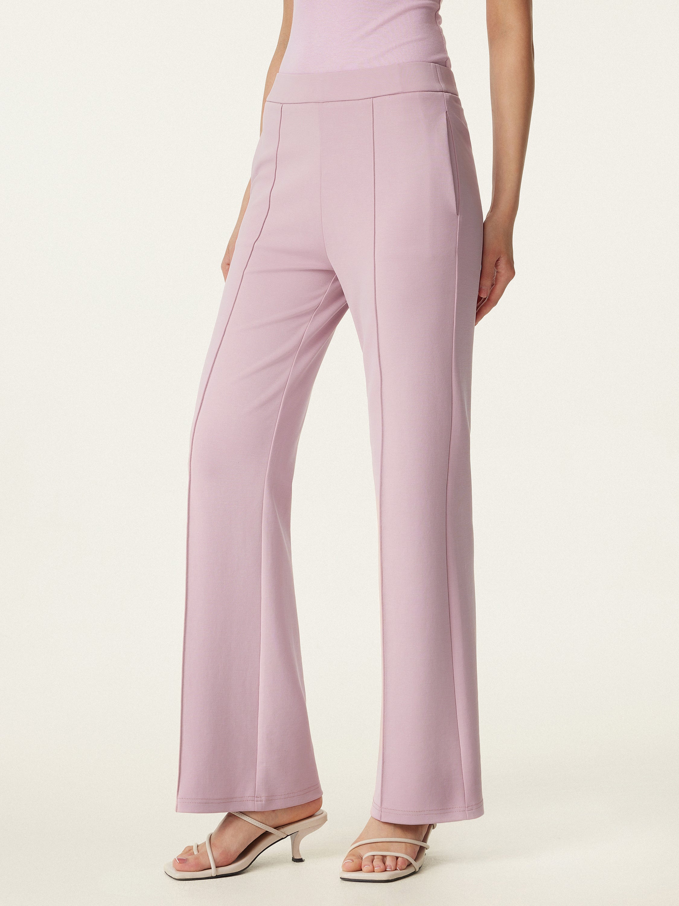 Mid Rise Pull-on Flare Pant