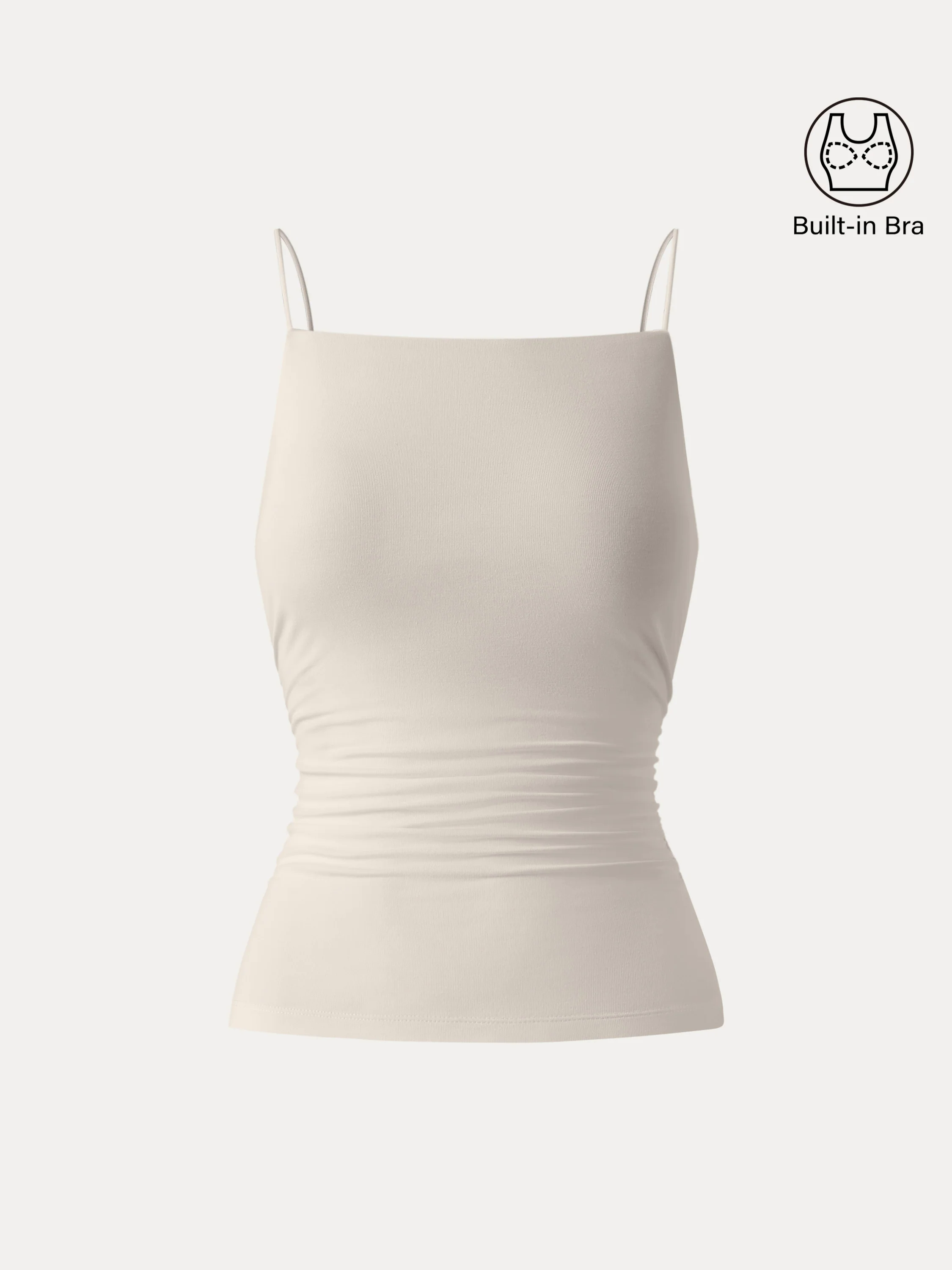 Ultrasoft Side Ruched Spaghetti Brami