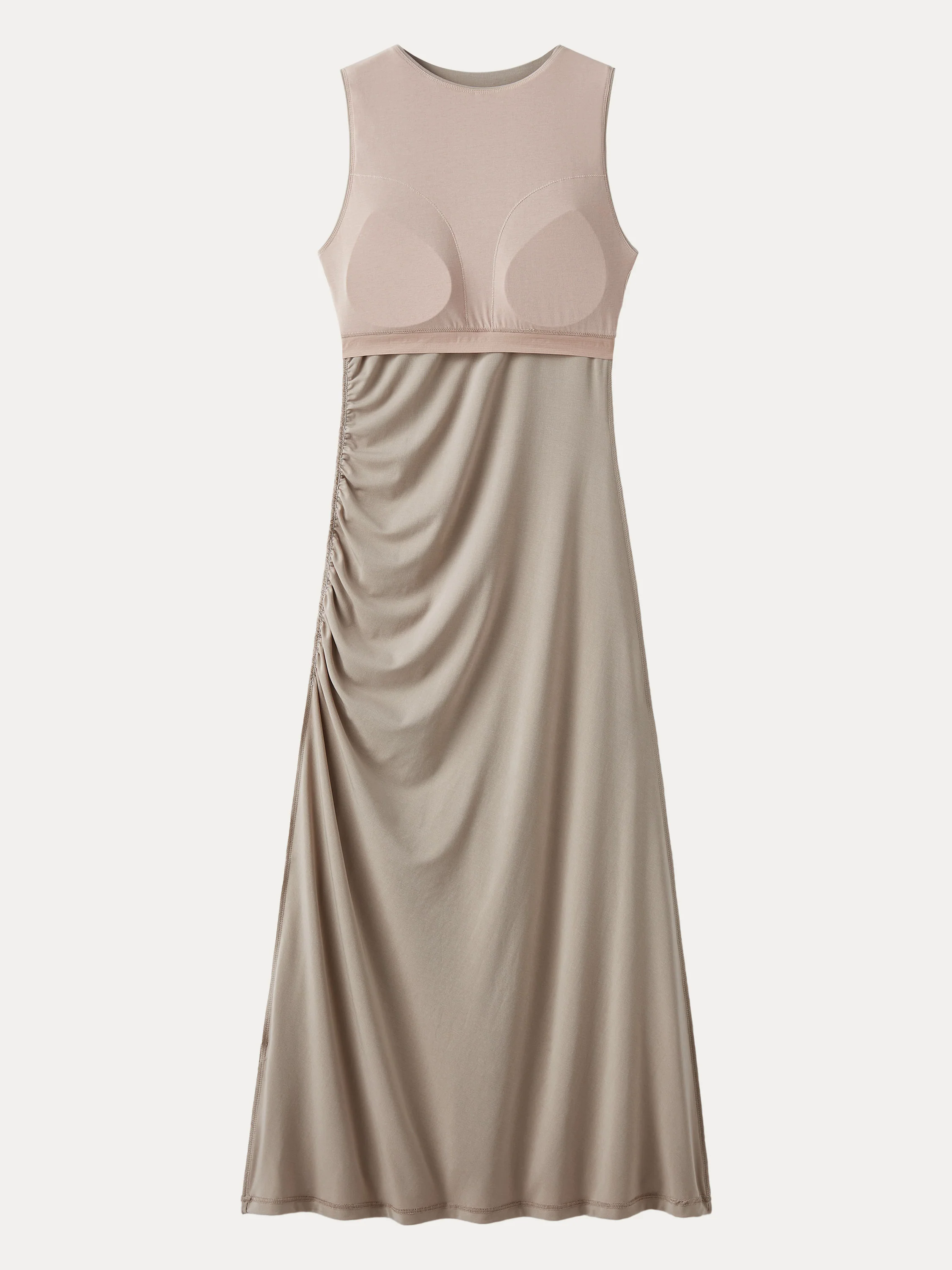 Side Ruched Midi Brami Dress