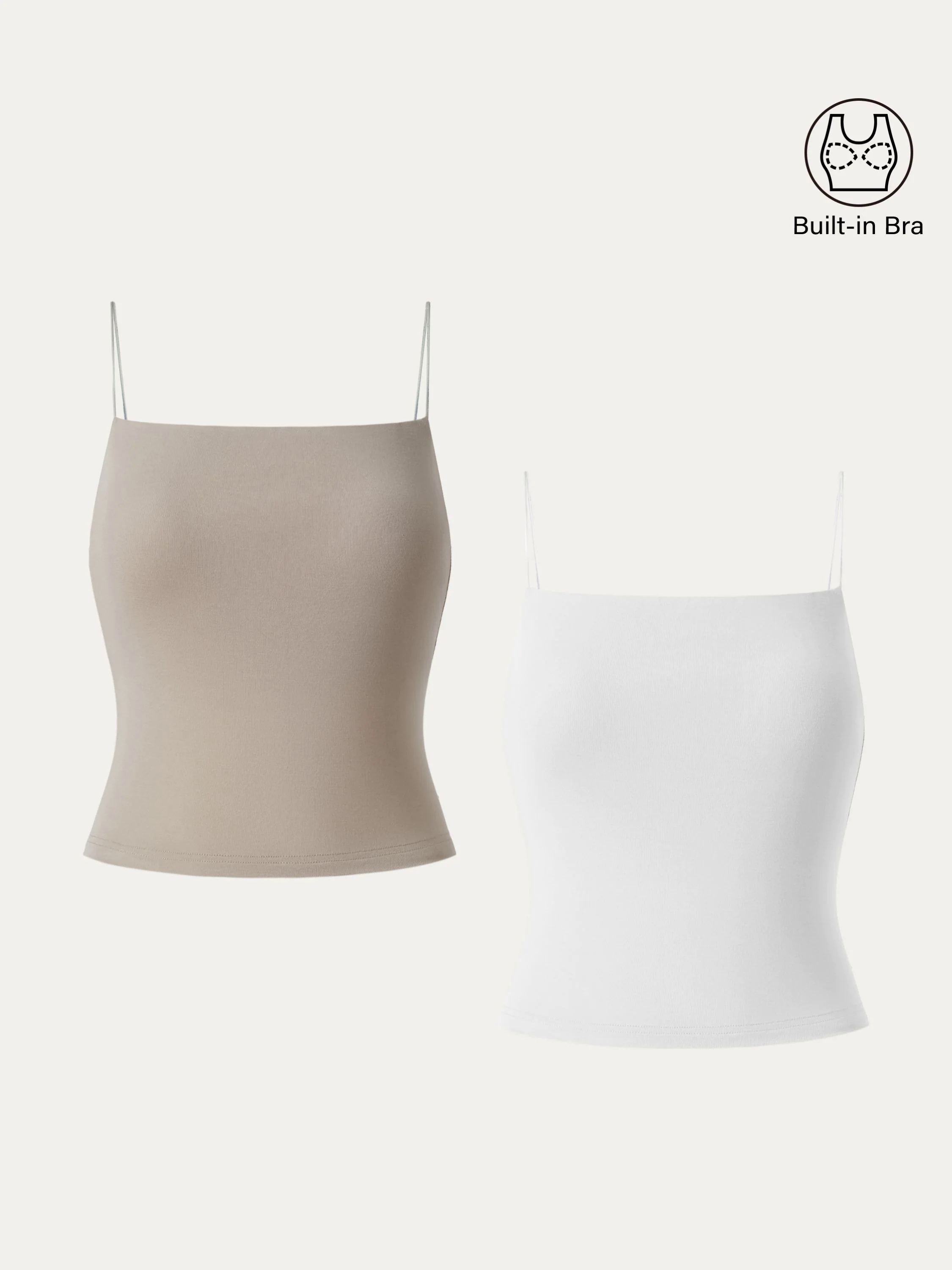 Essential Spaghetti Strap Cropped New Airy Brami