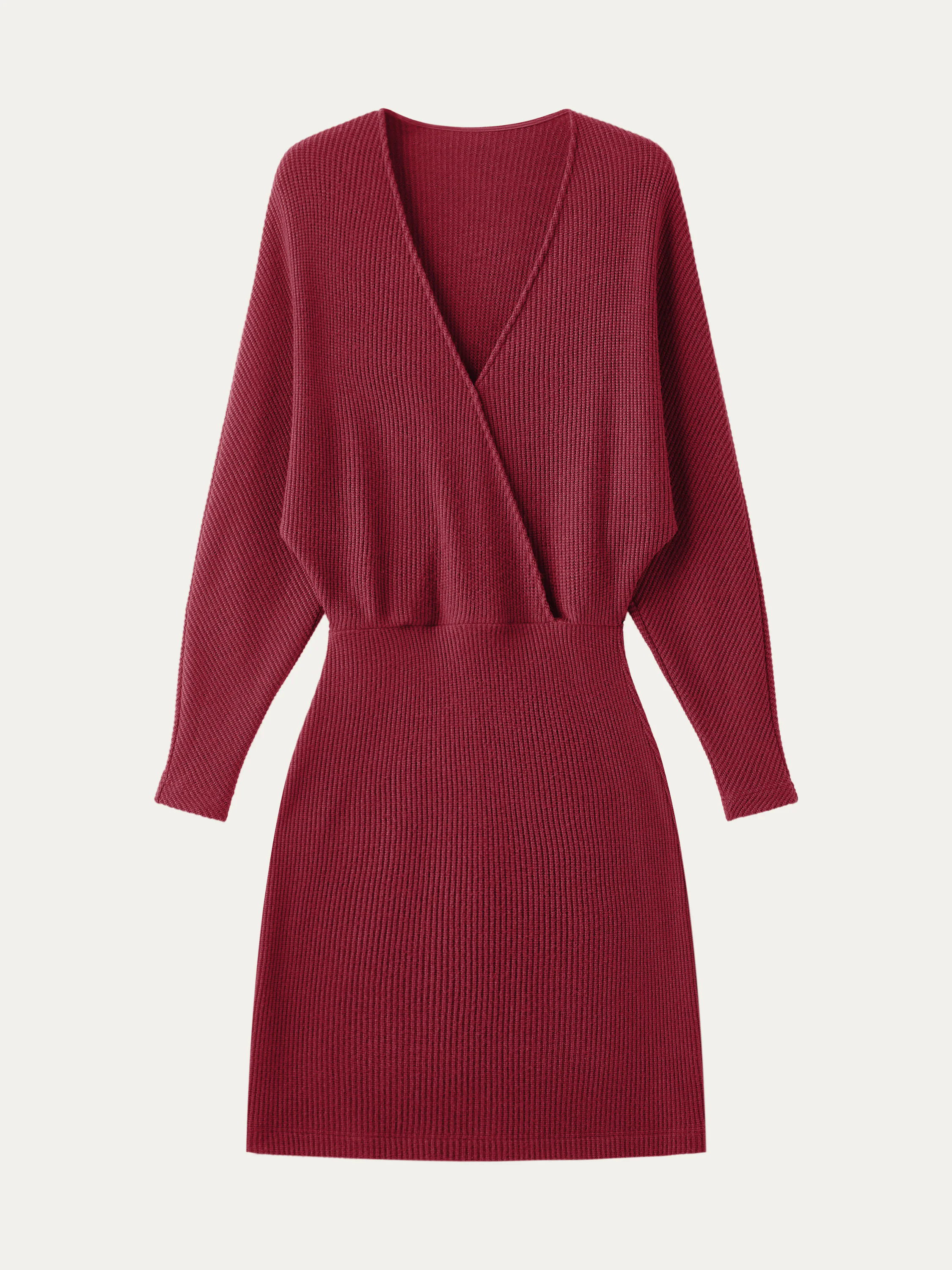 Surplice Batwing Dress