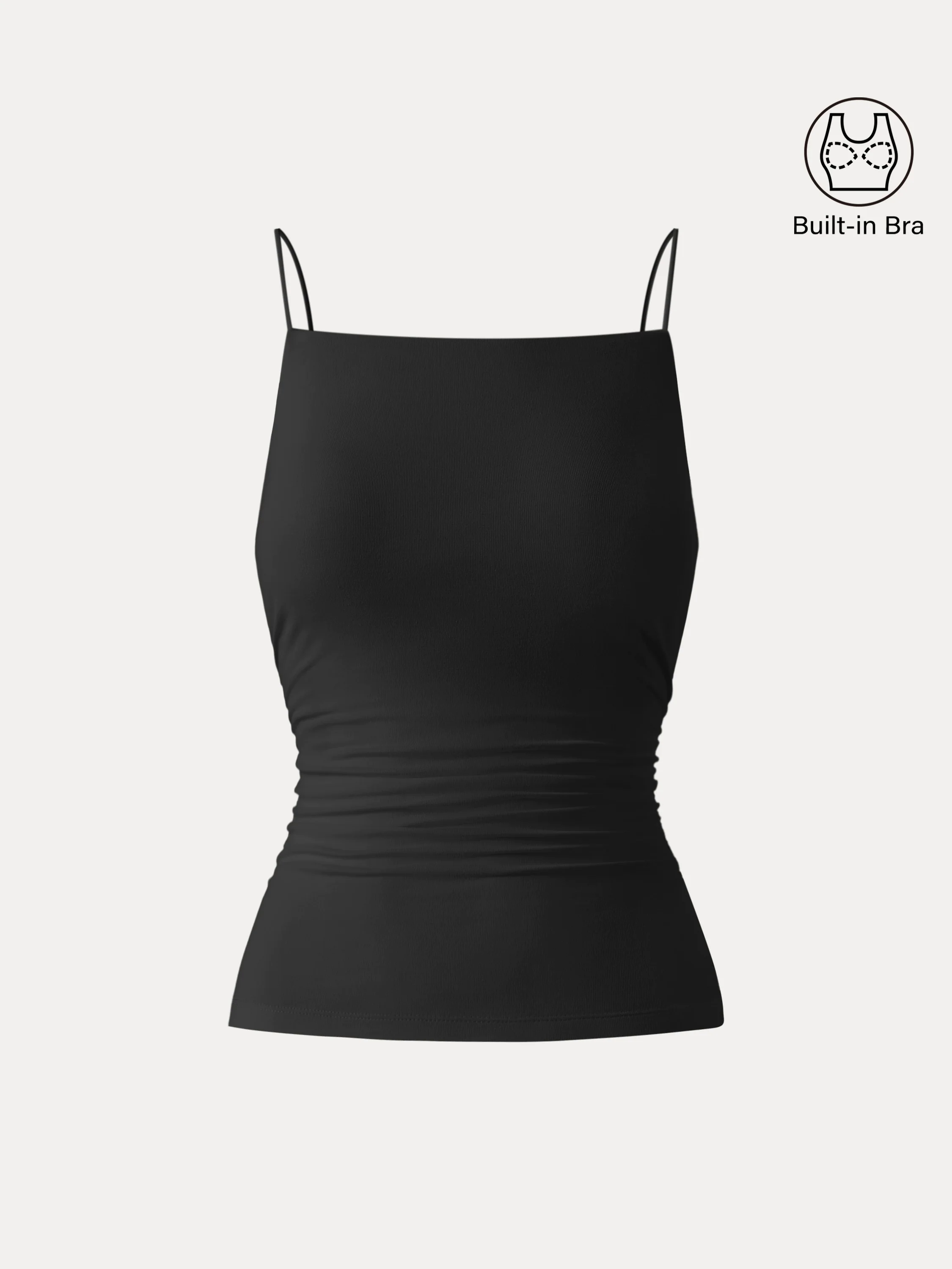 Ultrasoft Side Ruched Spaghetti Brami