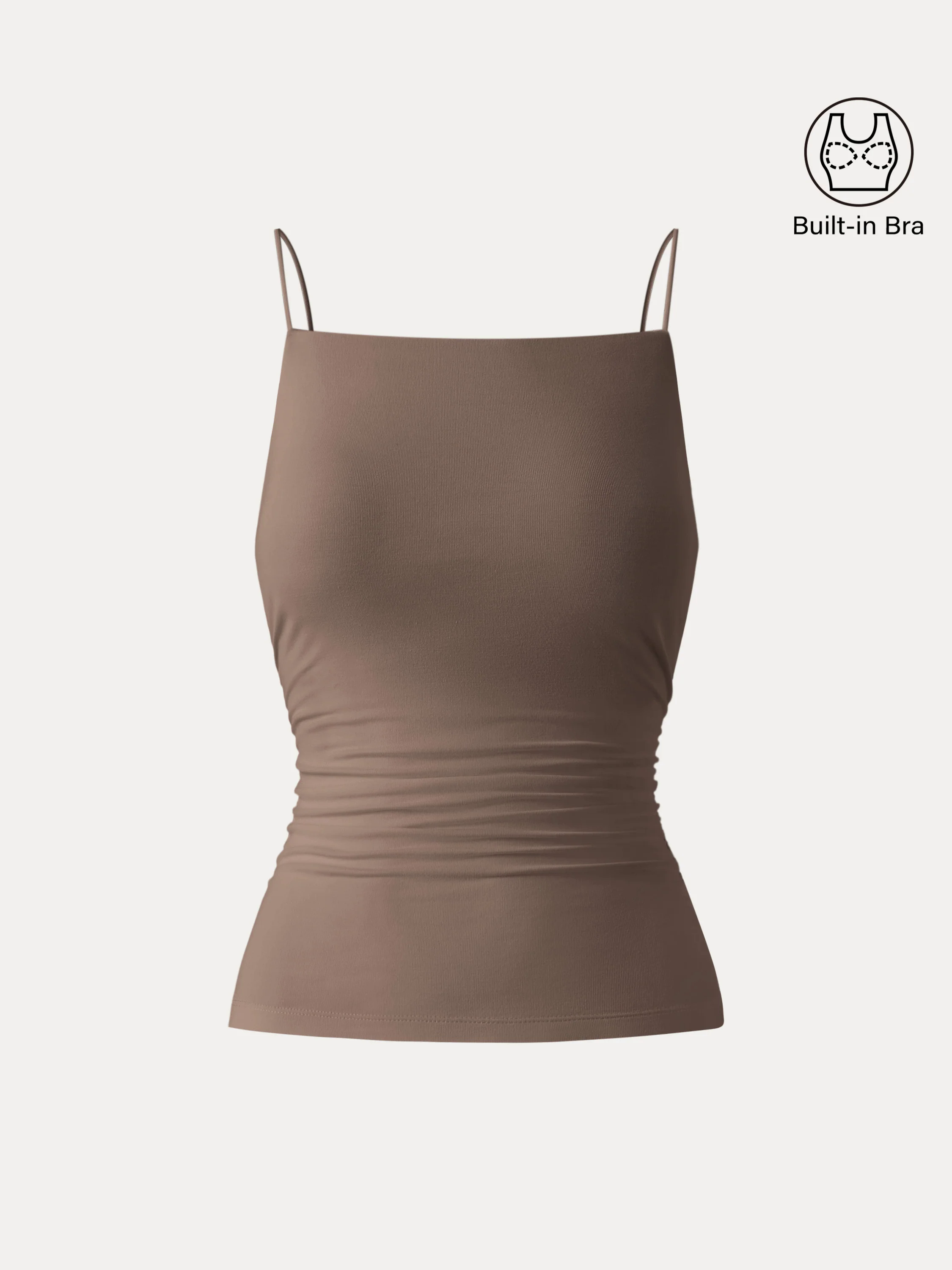 Ultrasoft Side Ruched Spaghetti Brami