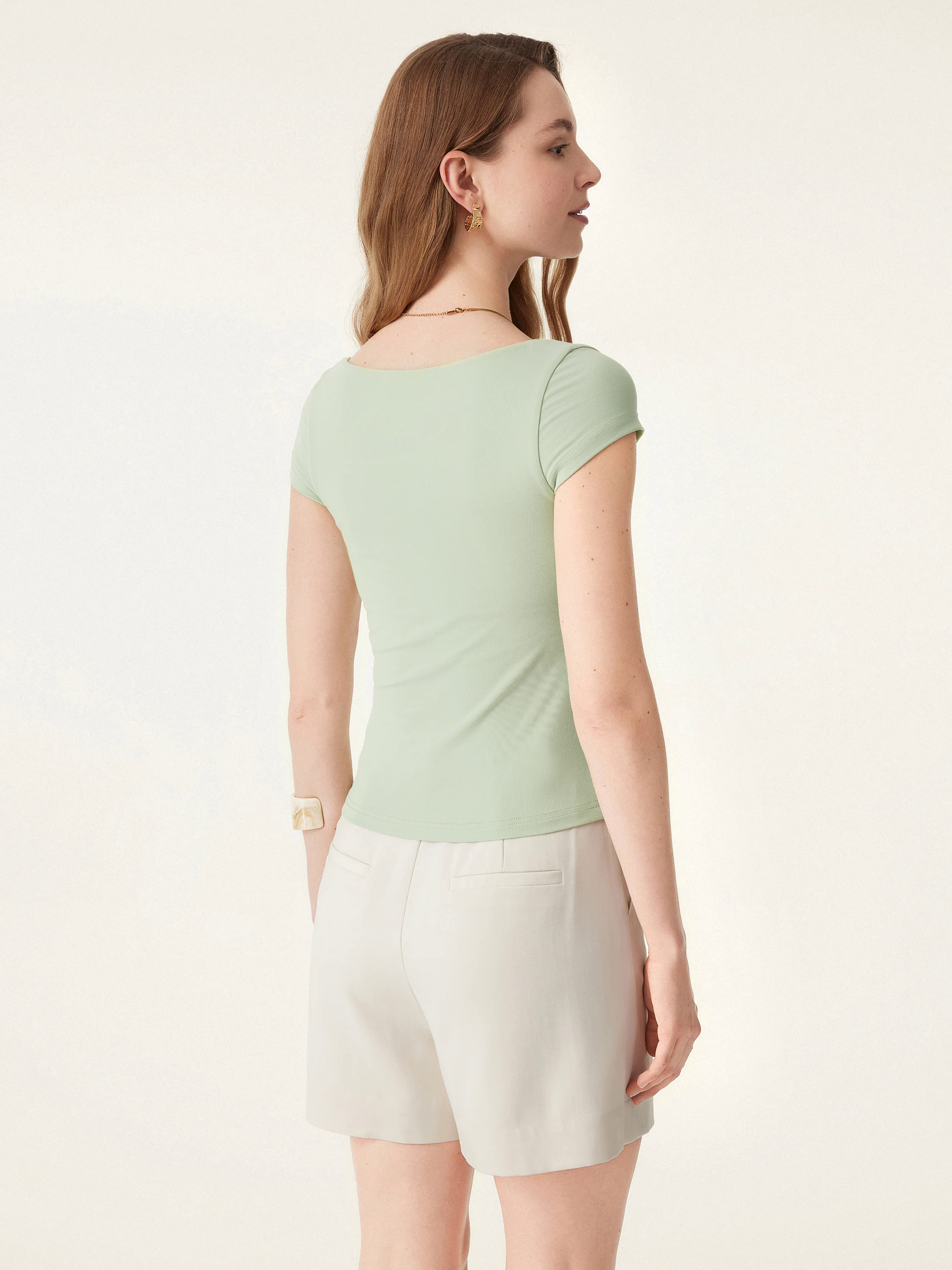 Essential Square Neck Cap Sleeves Brami Top