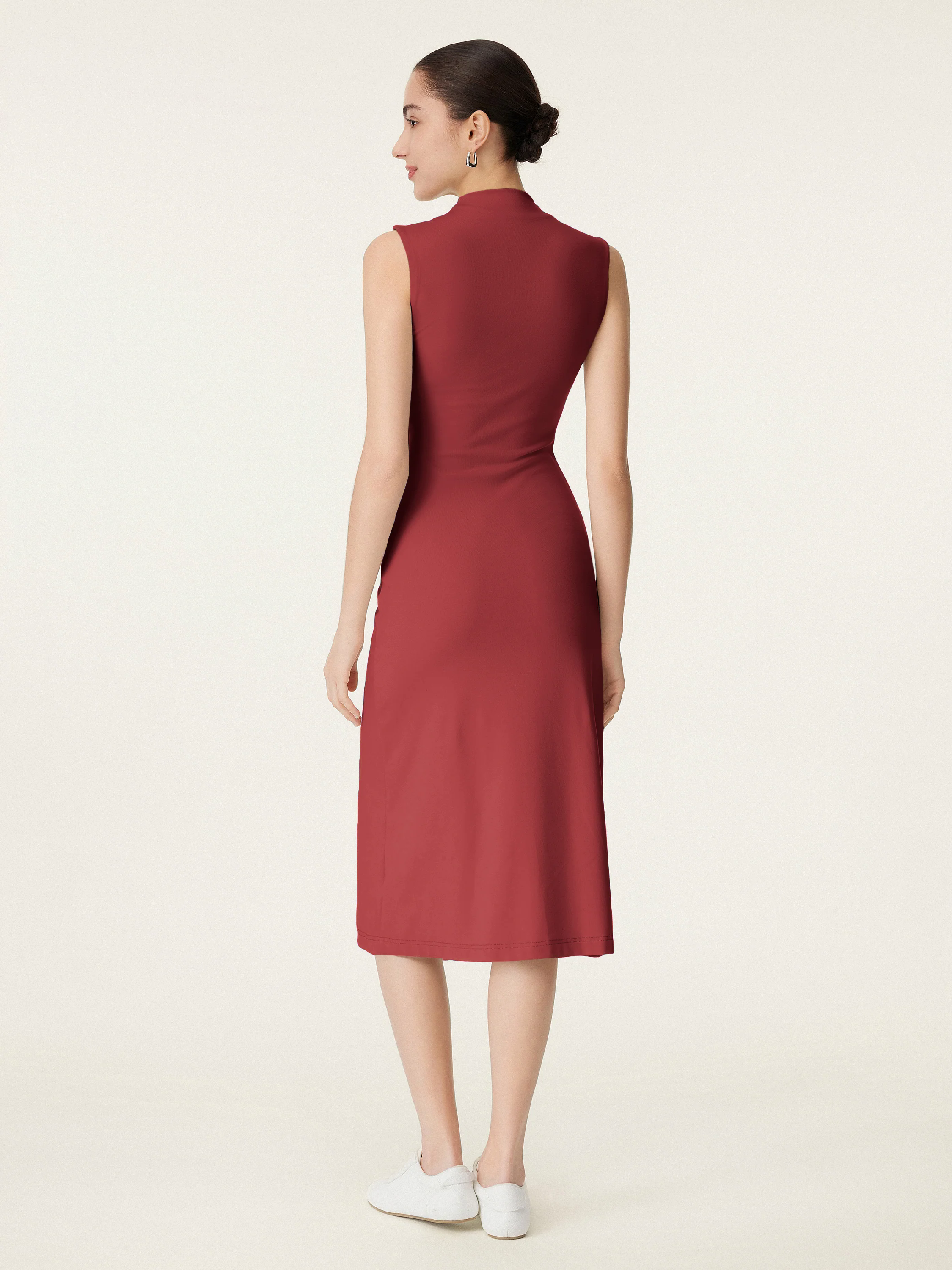 Everyday Mockneck New Airy Brami Midi Dress