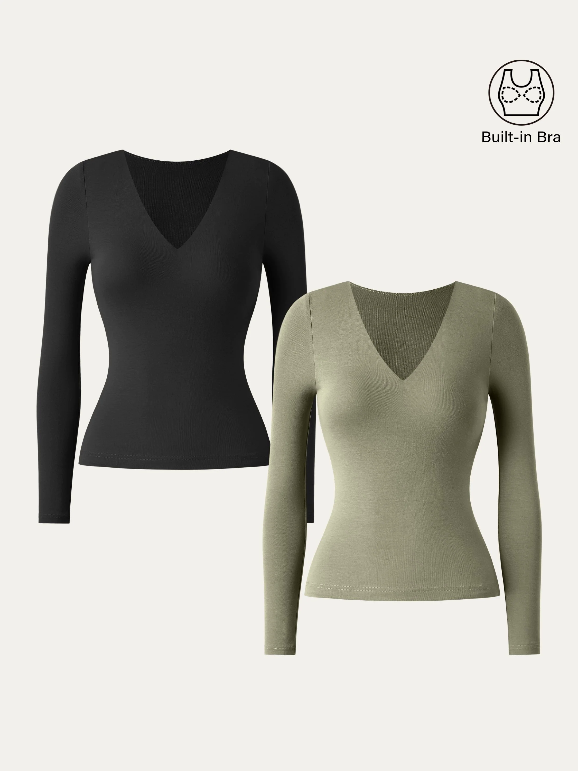 V-neck Long Sleeve New Airy Brami