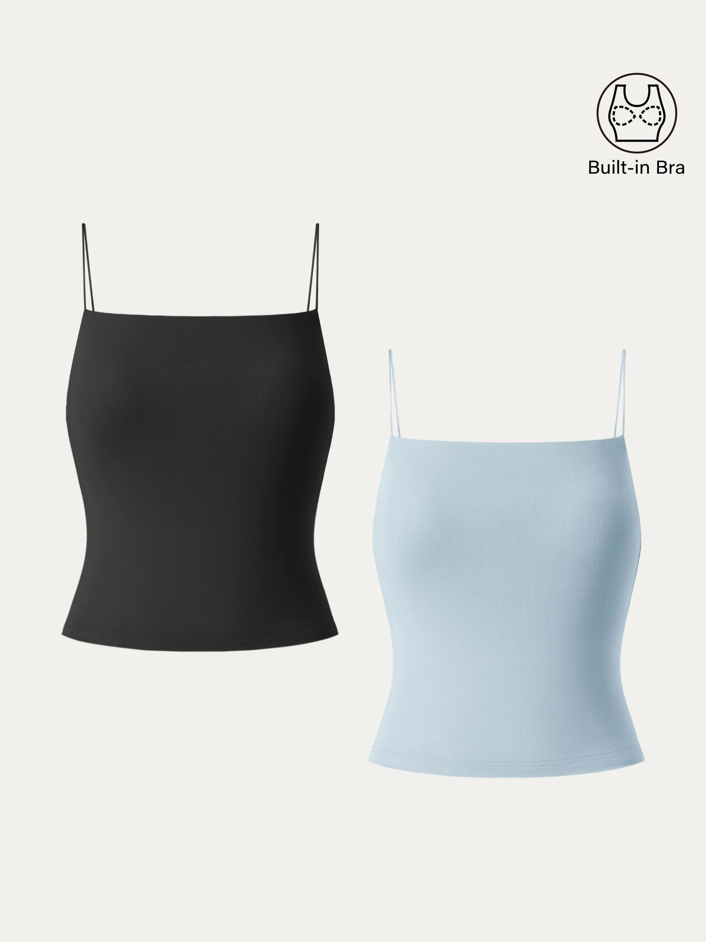 Essential Spaghetti Strap Cropped New Airy Brami