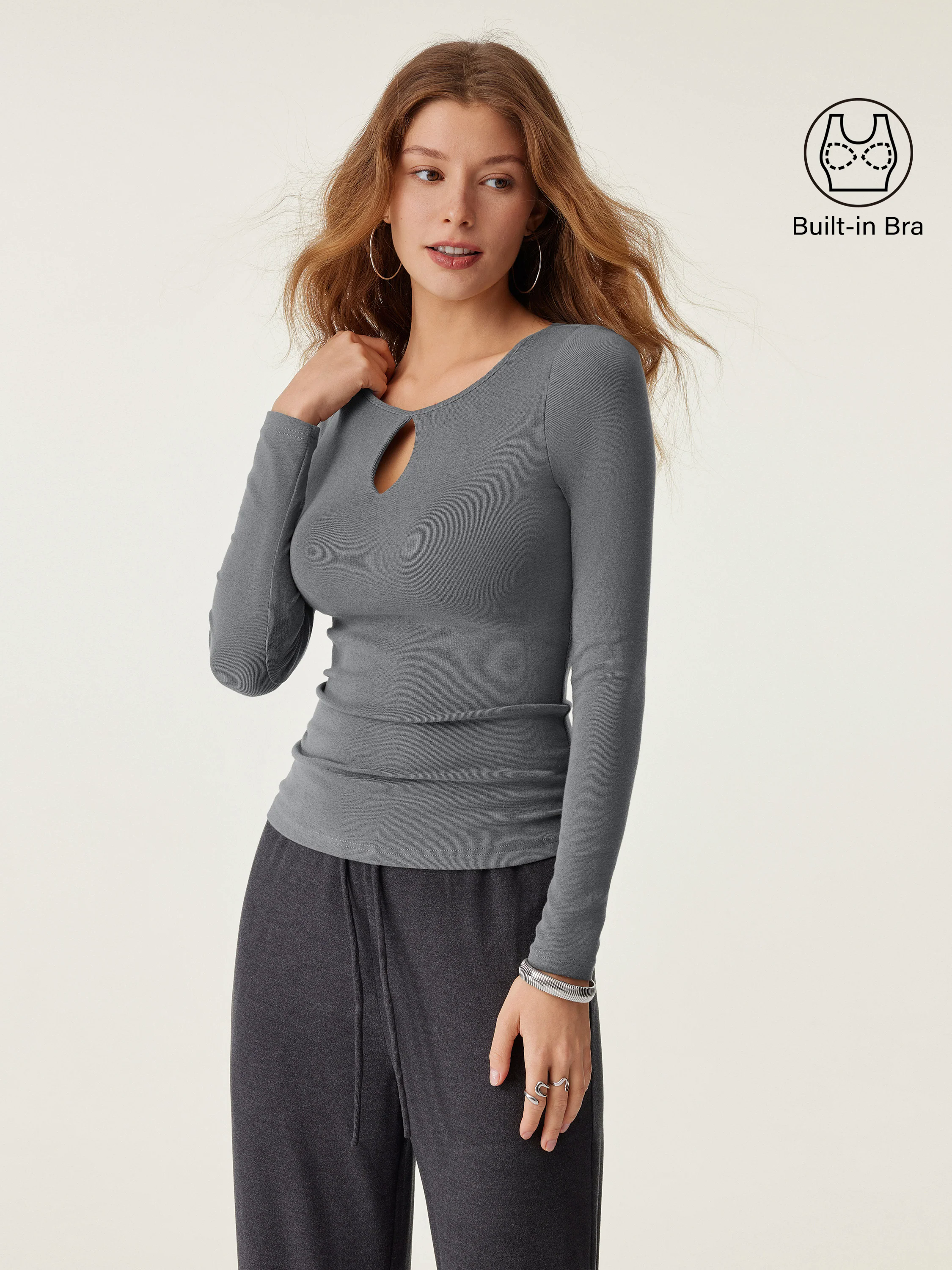 Thermal Keyhole Brami Top