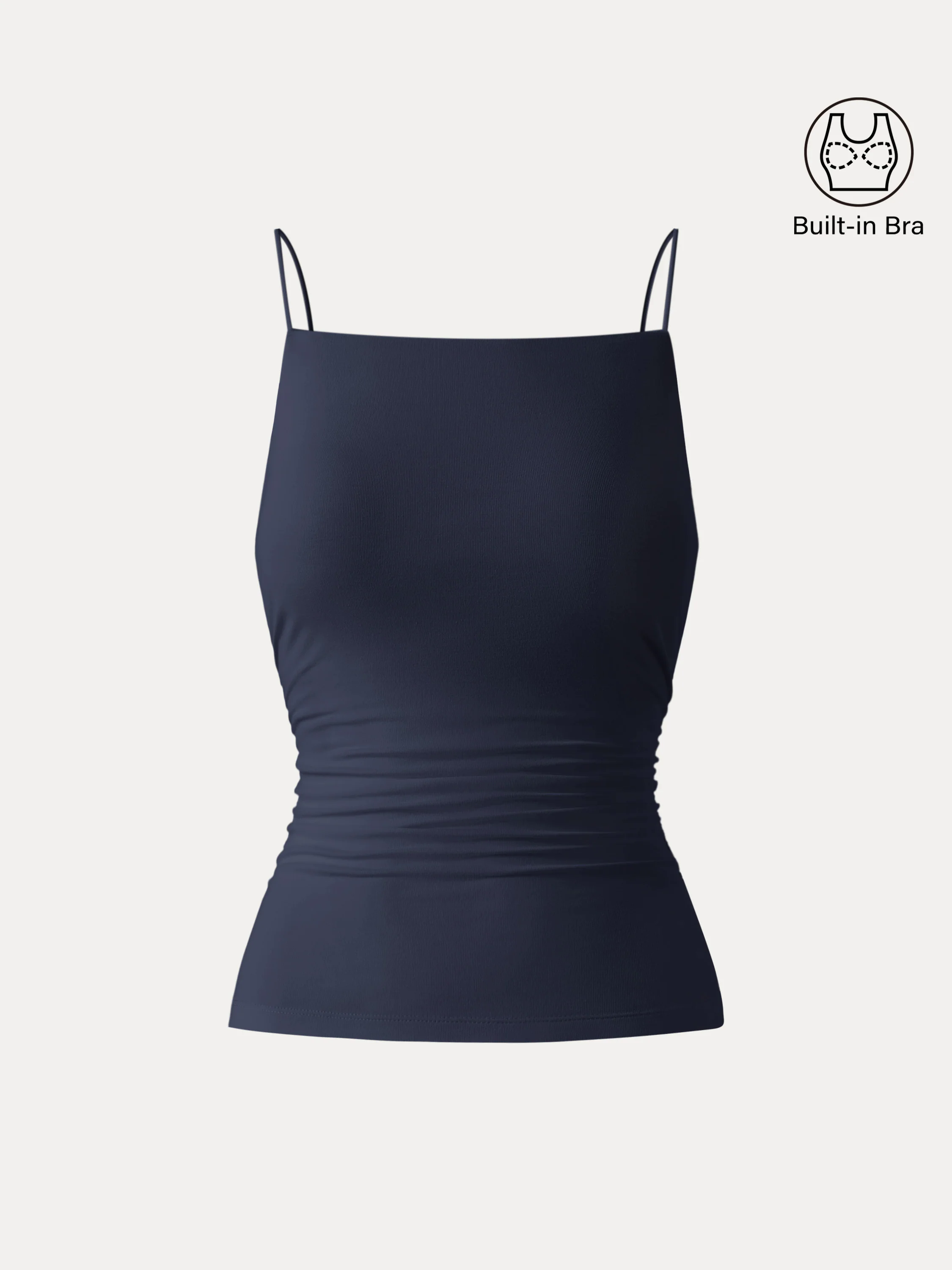 Ultrasoft Side Ruched Spaghetti Brami