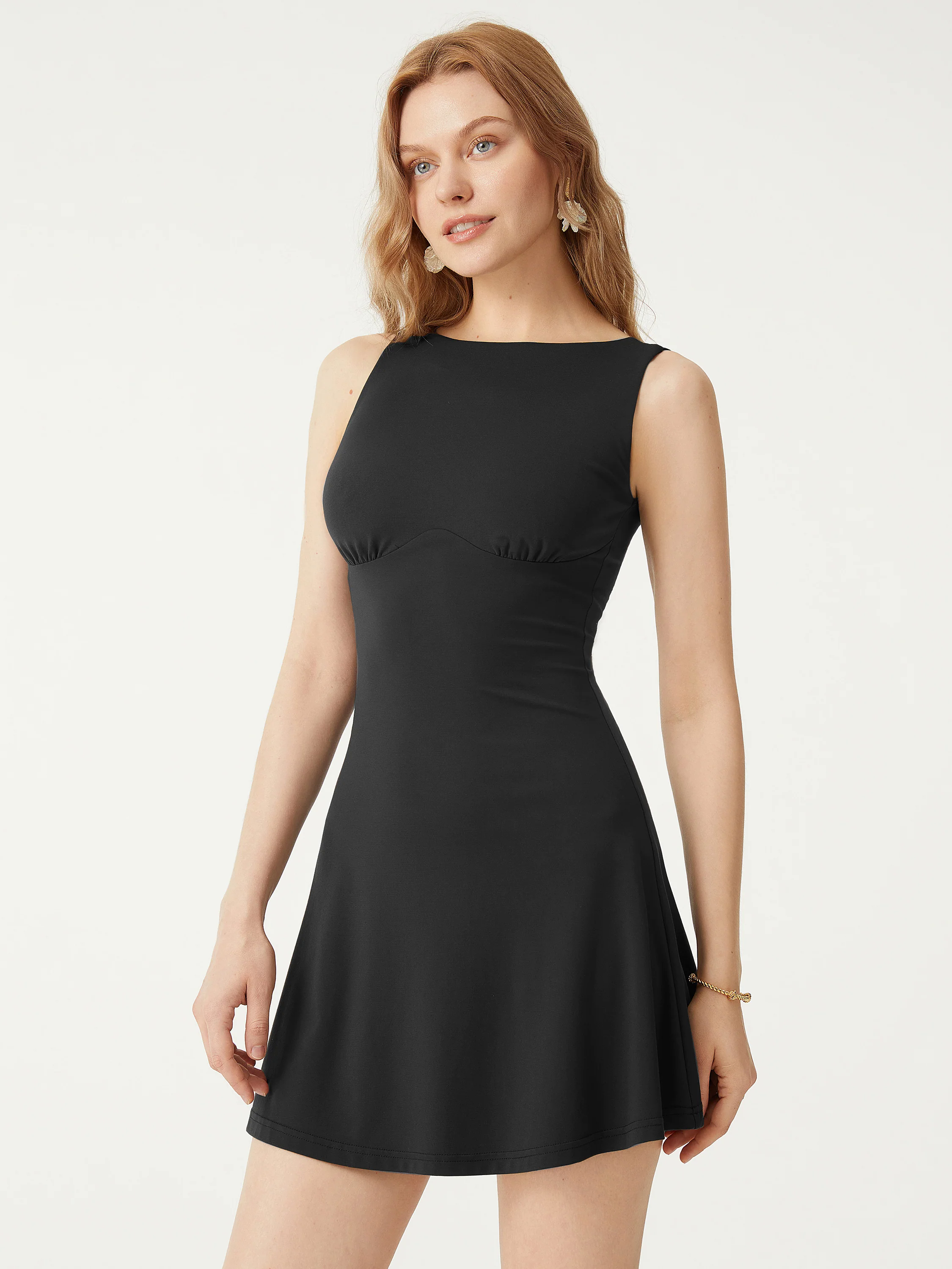 Sleek Bustier Mini Dress