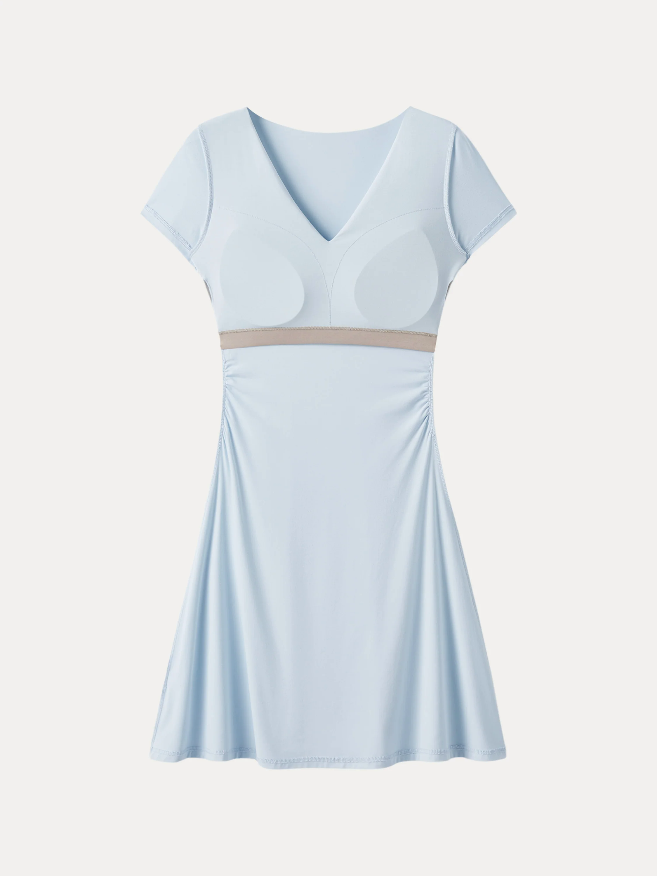 Ultrasoft Flap V-neck Short Sleeve Mini Brami Dress