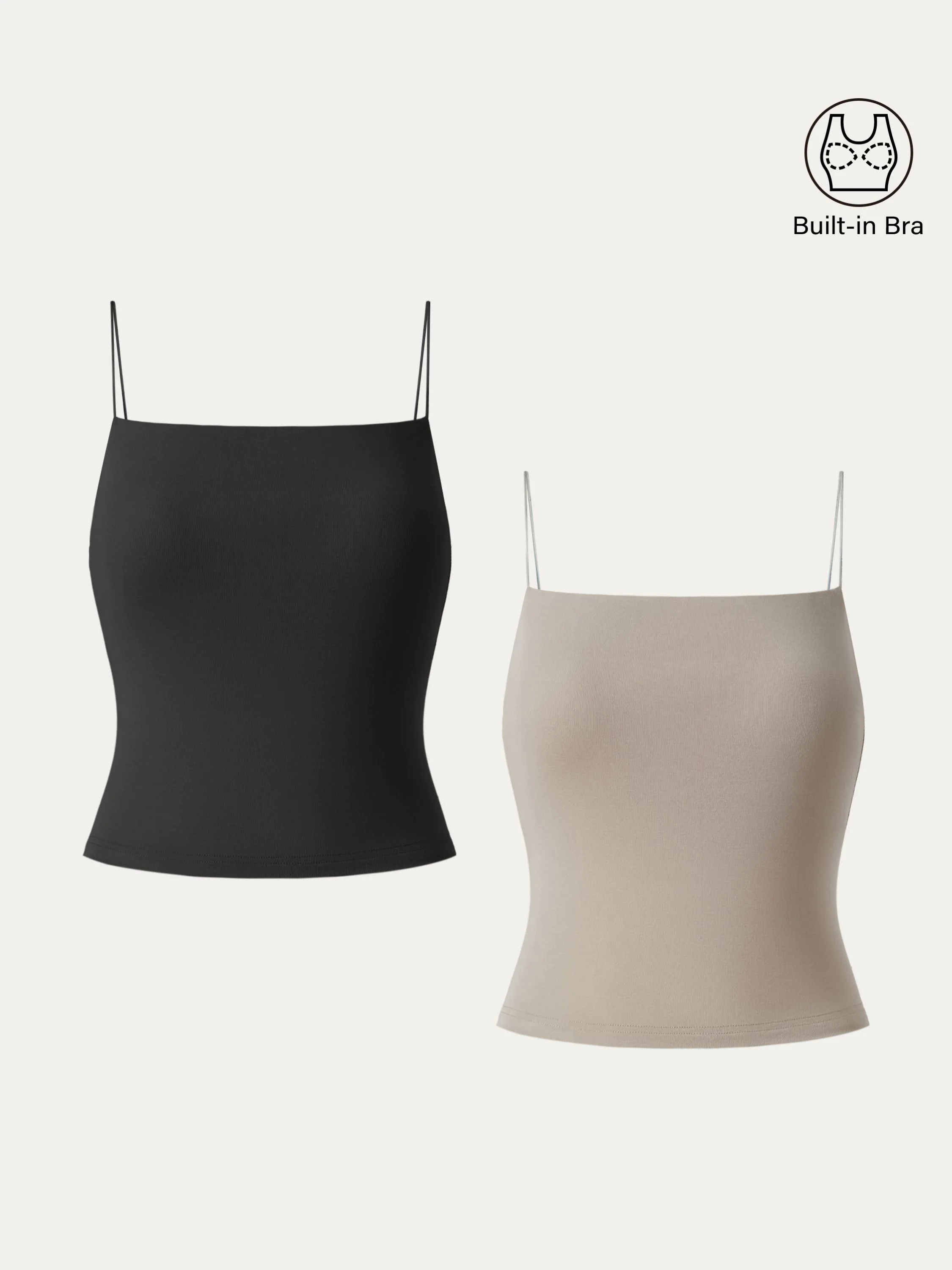 Essential Spaghetti Strap Cropped New Airy Brami