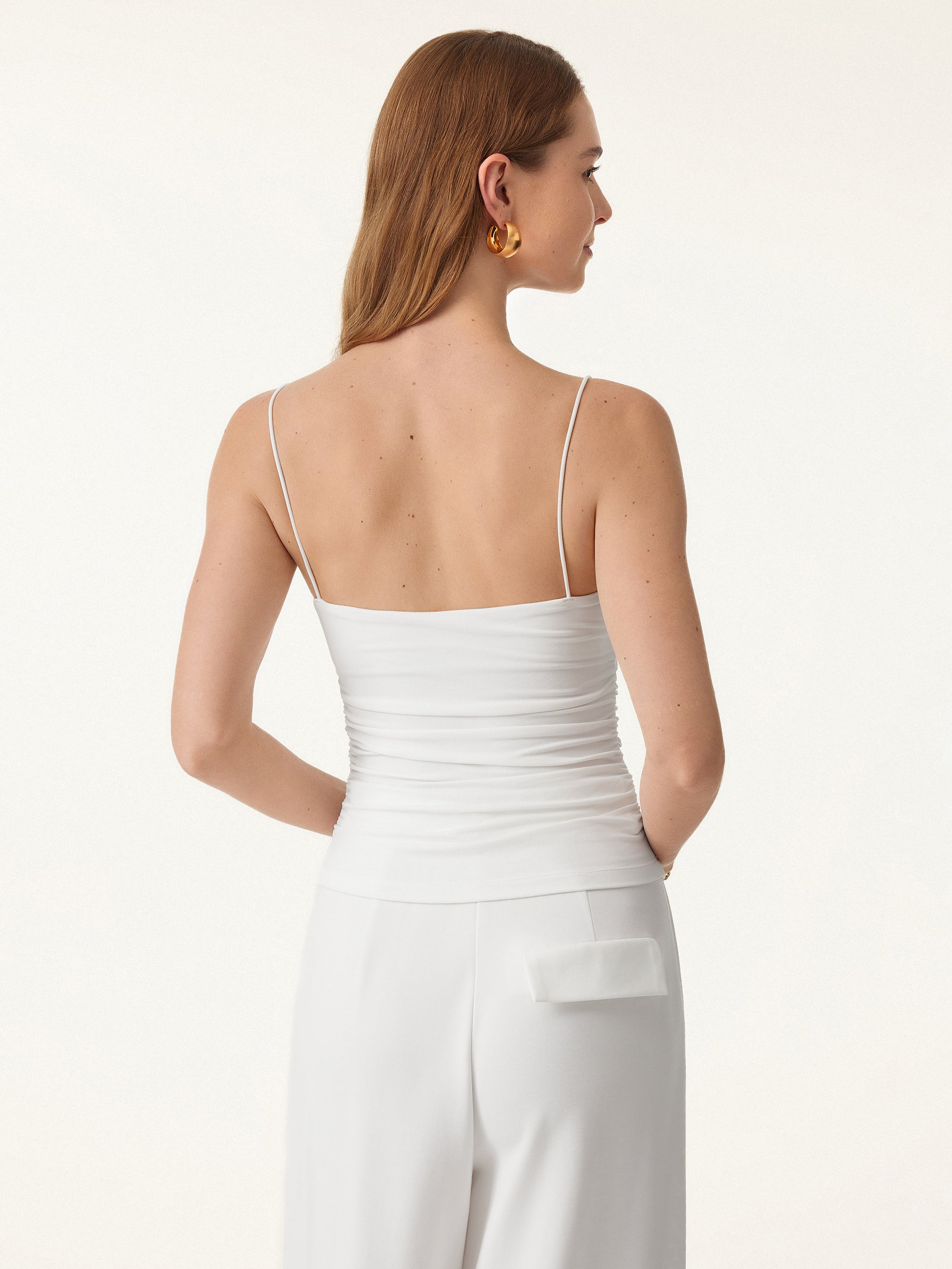 Ultrasoft Side Ruched Spaghetti Brami