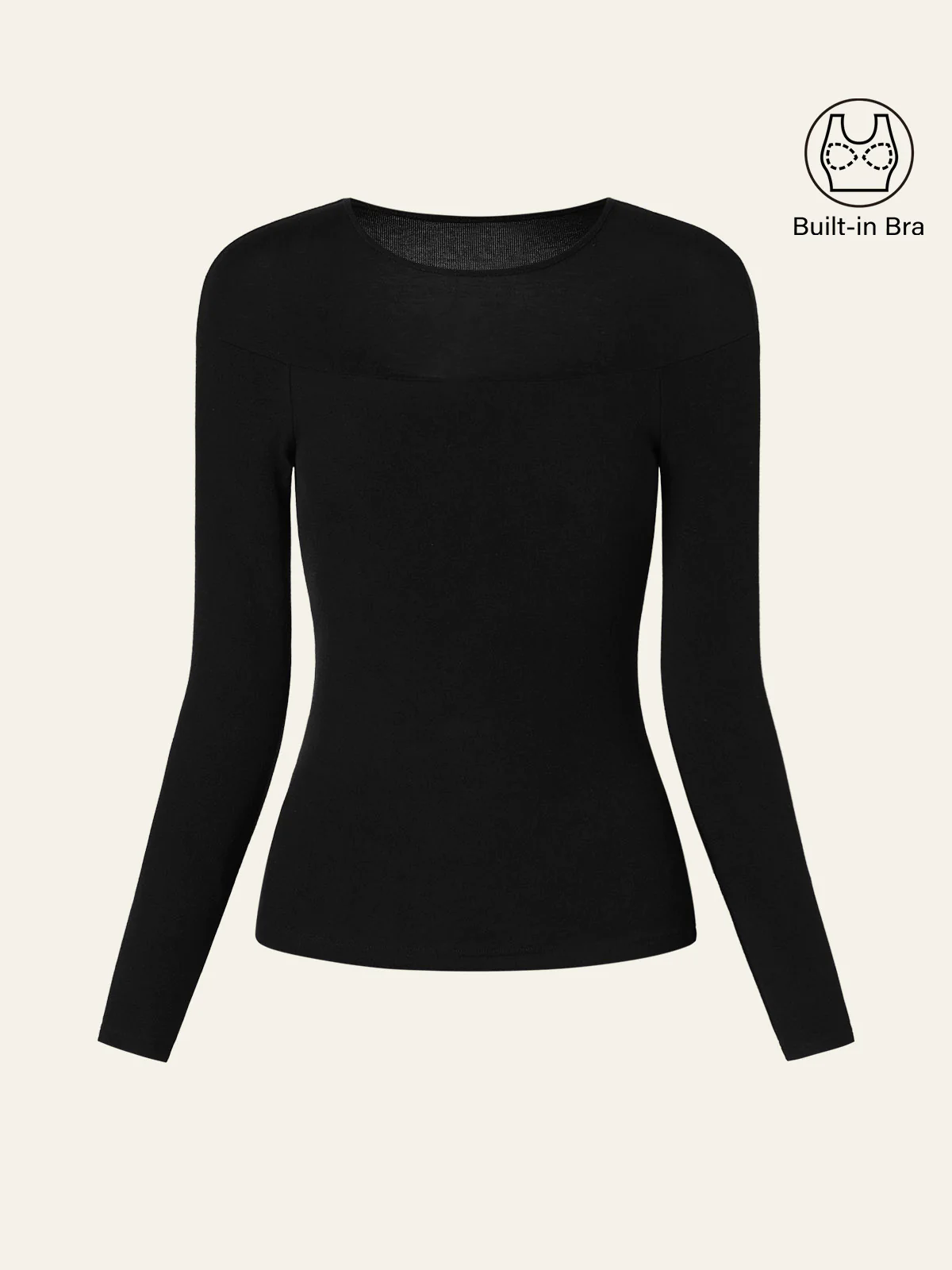 Tencel Wool Sheer Shoulder Brami Top