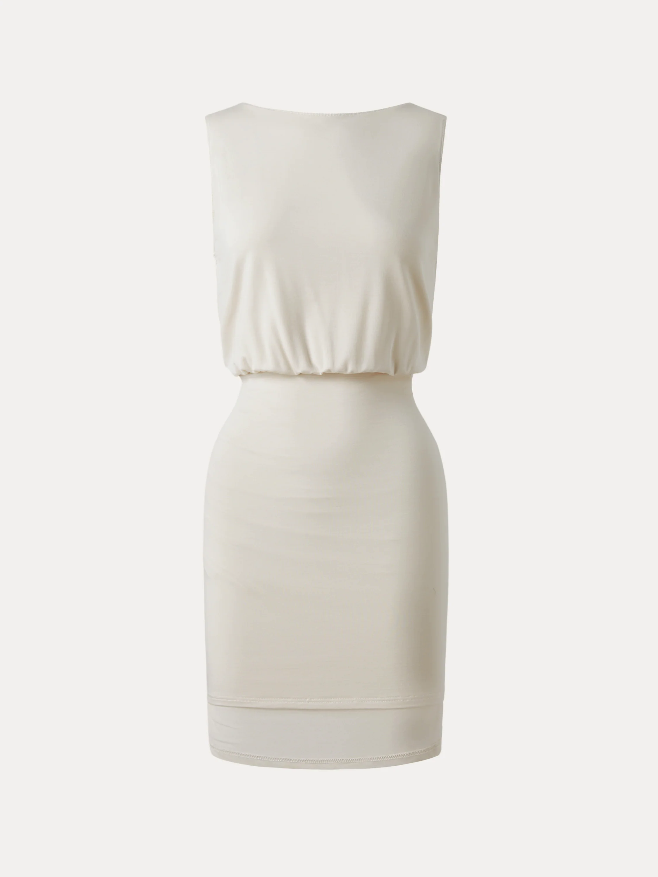 Detachable Rose Boatneck Summer Mini Dress