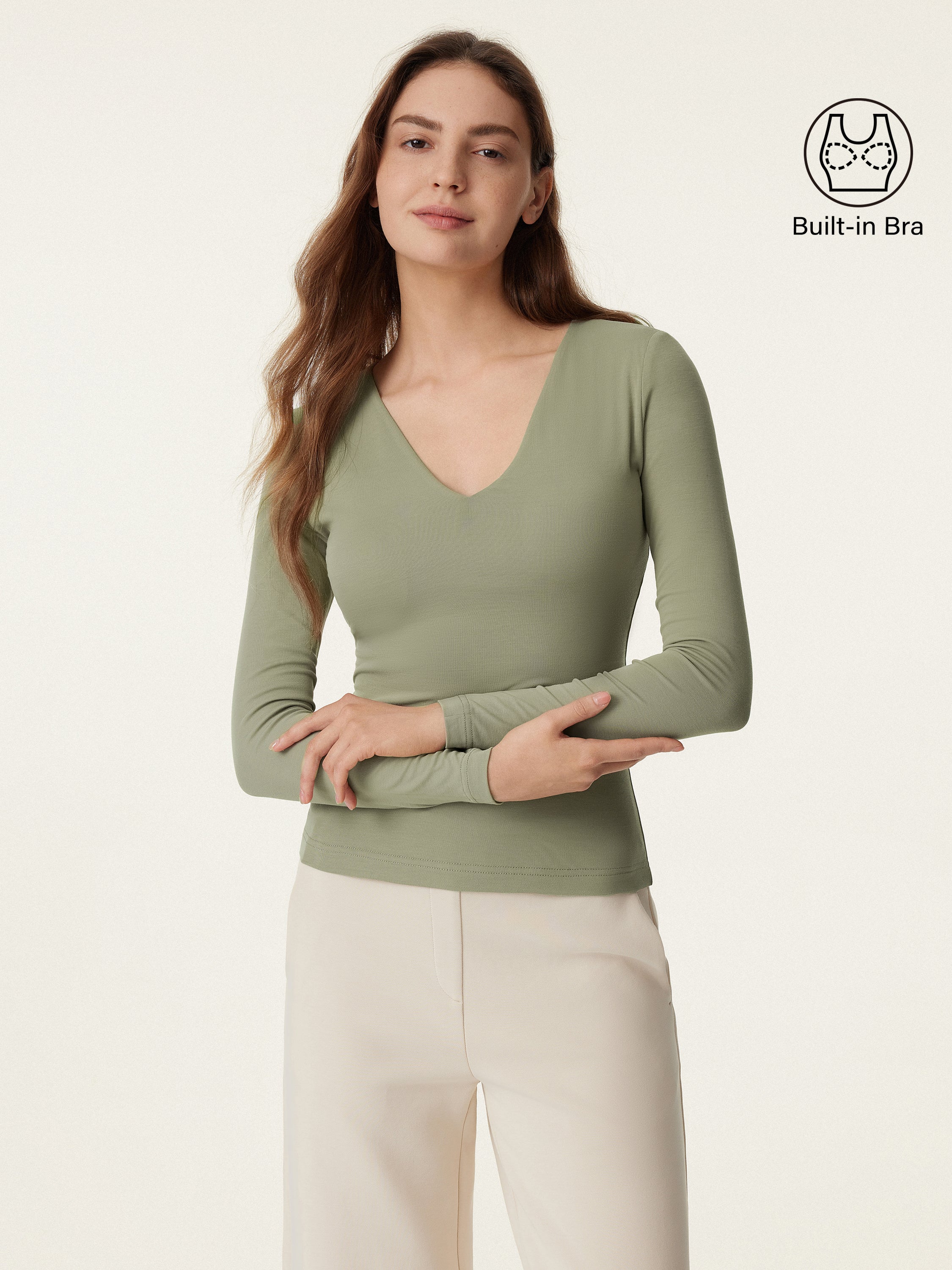 V-neck Long Sleeve New Airy Brami