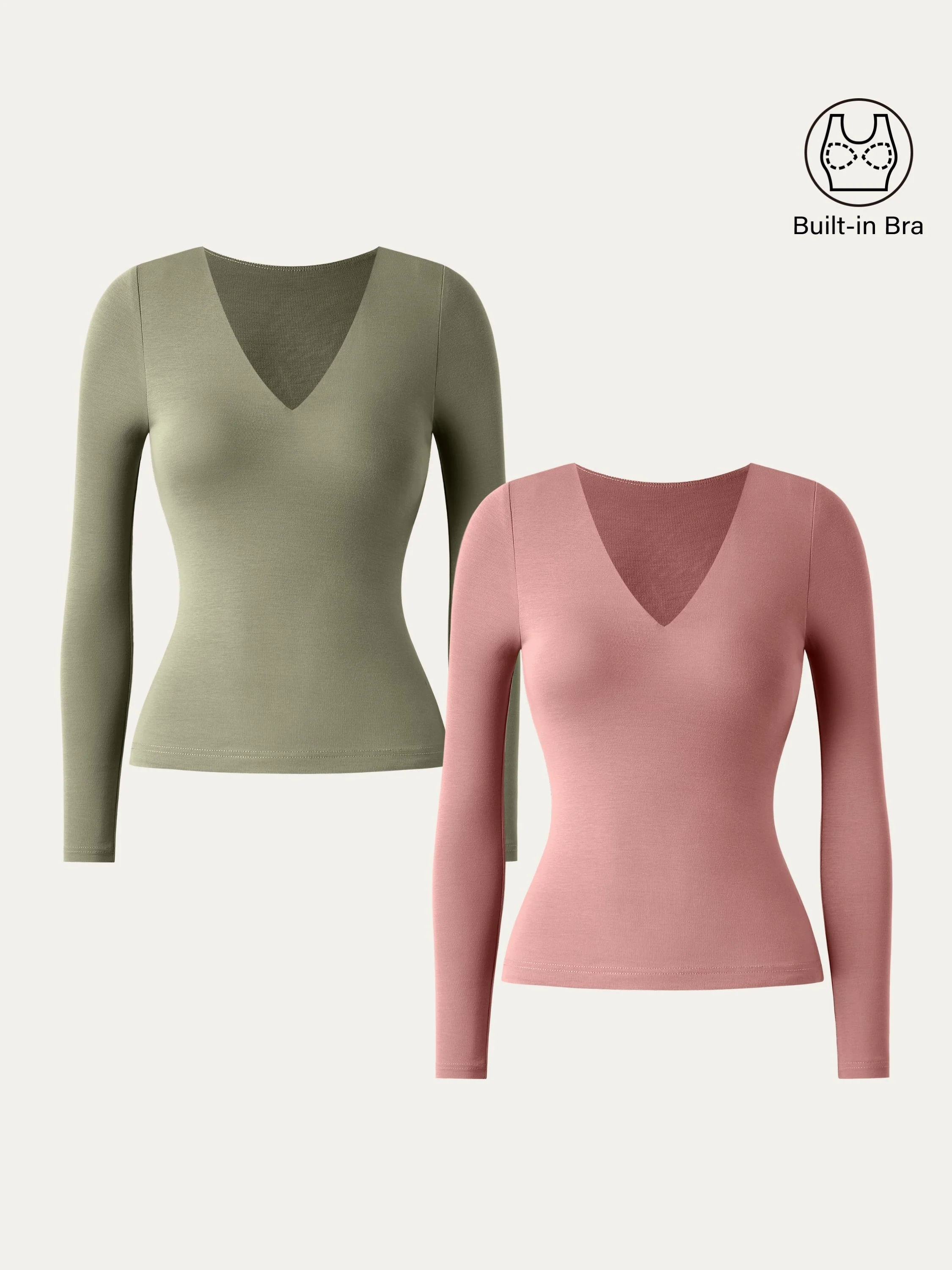 V-neck Long Sleeve New Airy Brami