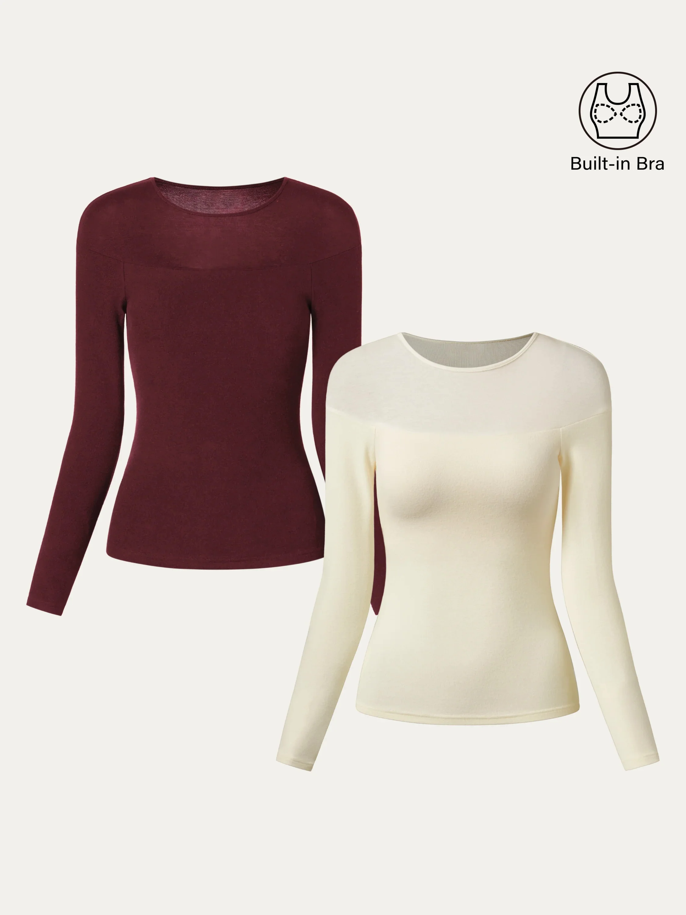 Tencel Wool Sheer Shoulder Brami Top